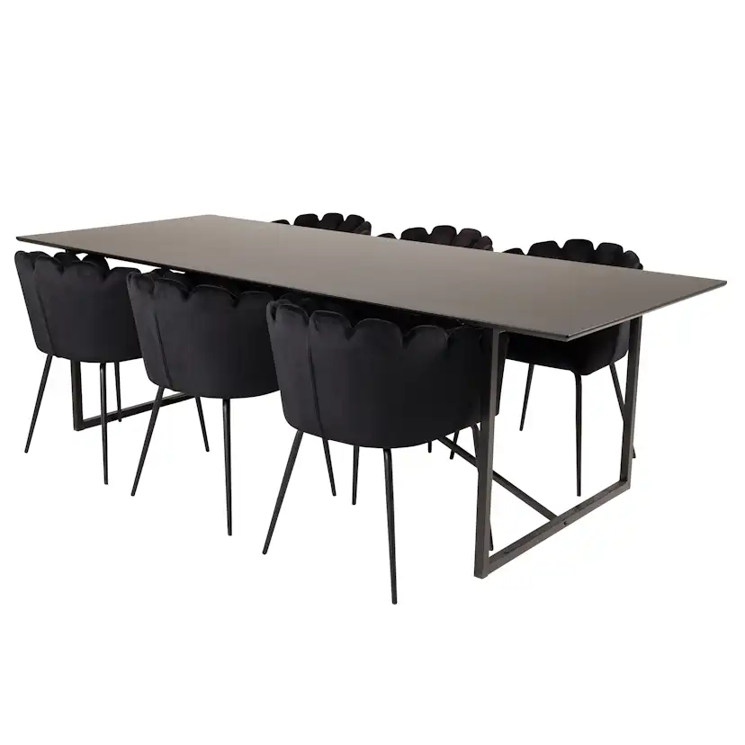 Matgrupp furniture/fashion Palaba med 6 Limhamn Stolar