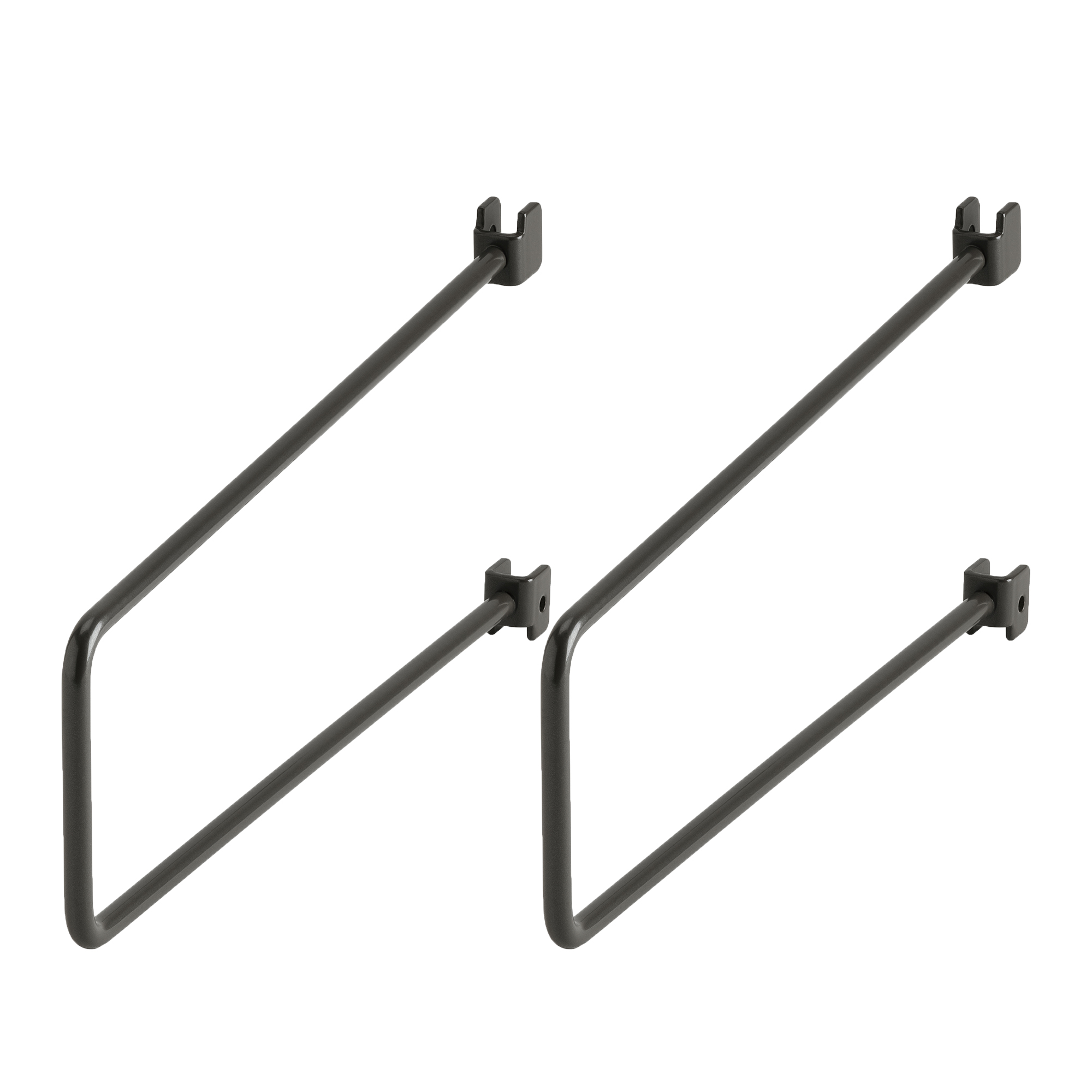 Bokstöd Elfa Sparring för Skena 250 mm 2-pack