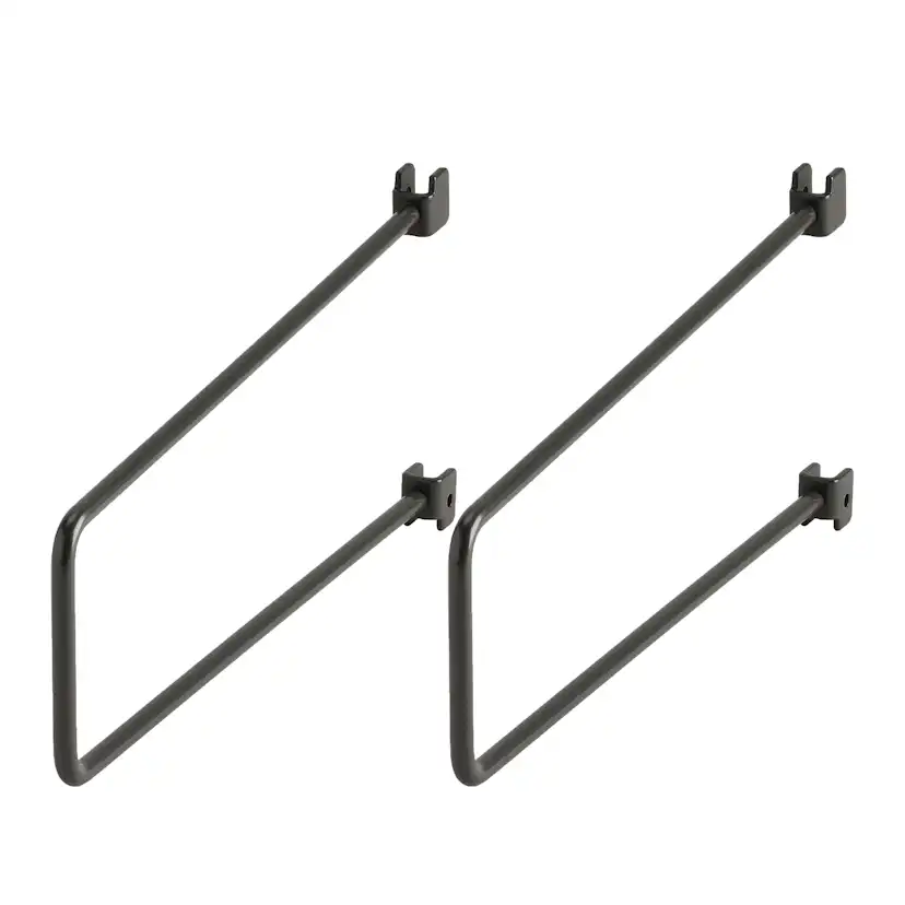 Bokstöd Elfa Sparring för Skena 250 mm 2-pack