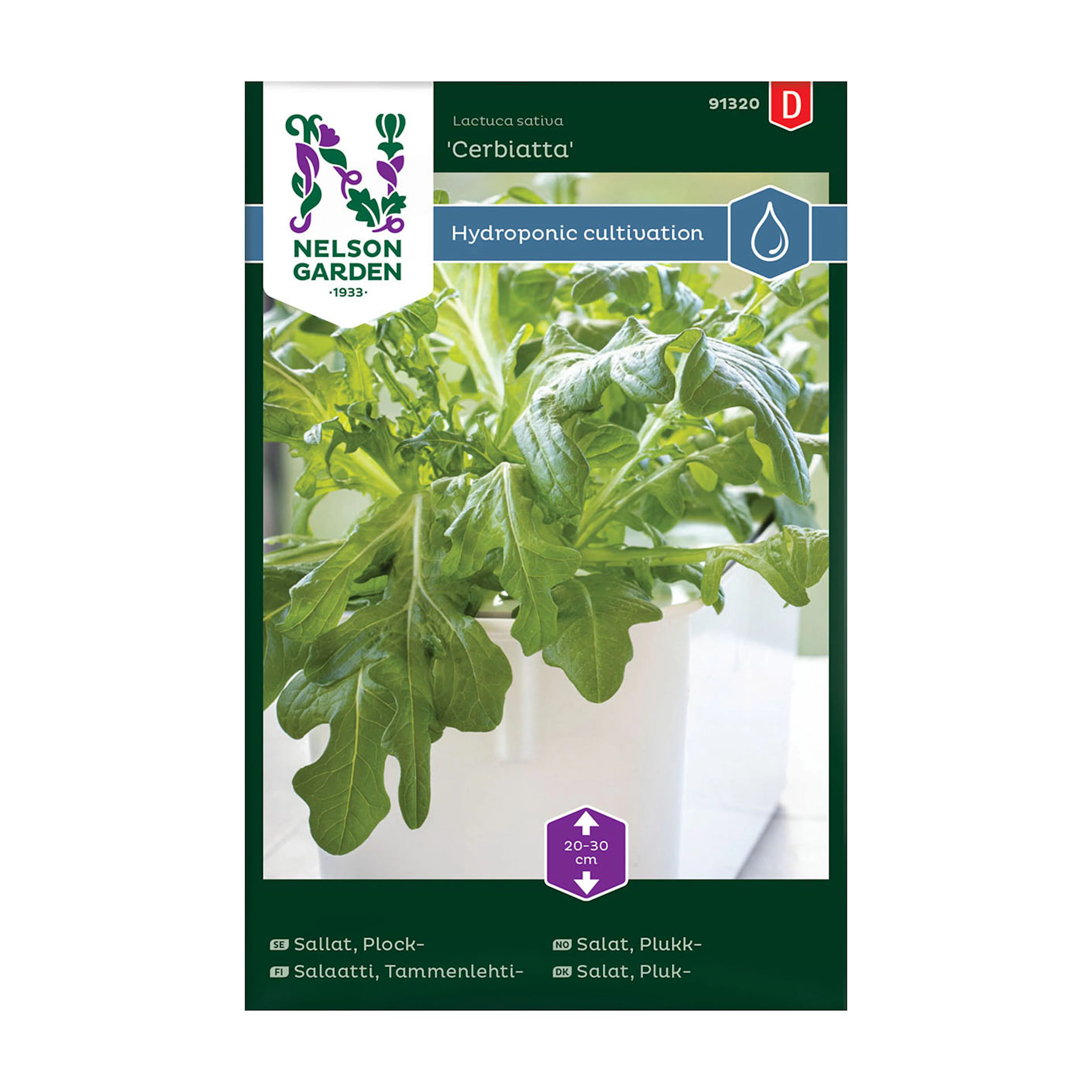 Frö Sallat Nelson Garden Plock Cerbiatta