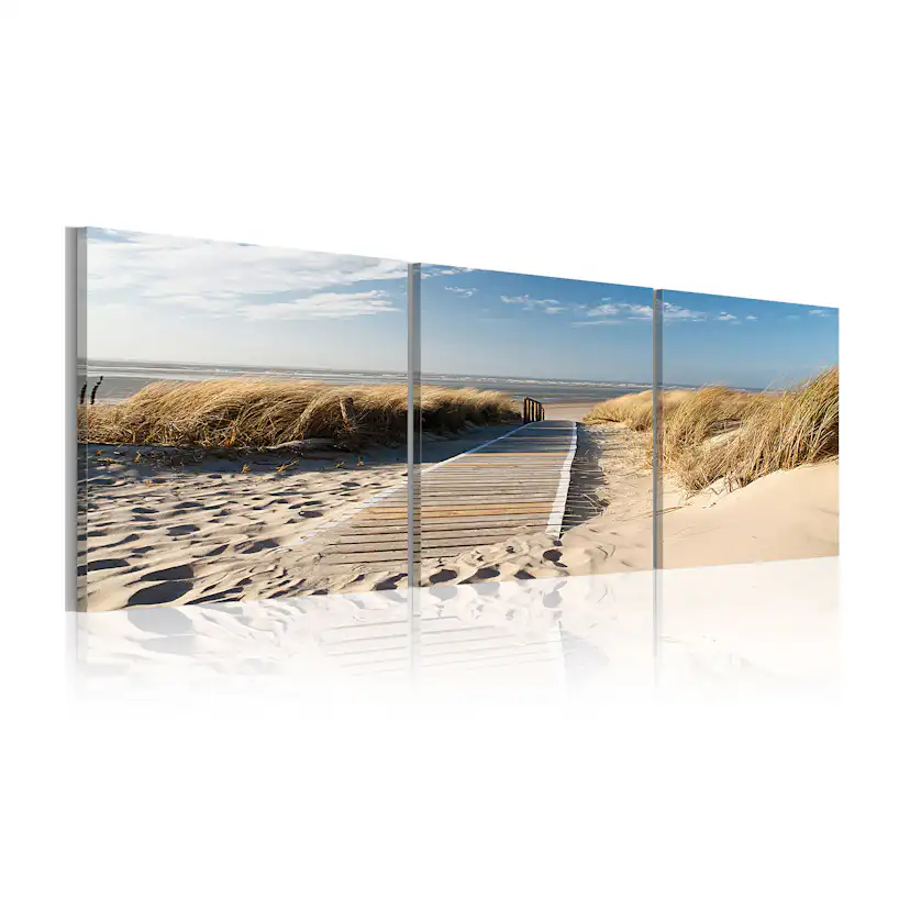 Tavla Arkiio Beach Triptych 120x40