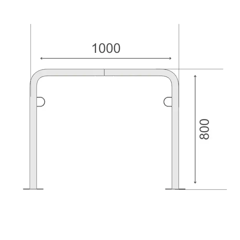 Cykelställ R&R Solutions Economy R30 För 2 Cyklar Golvmonterad