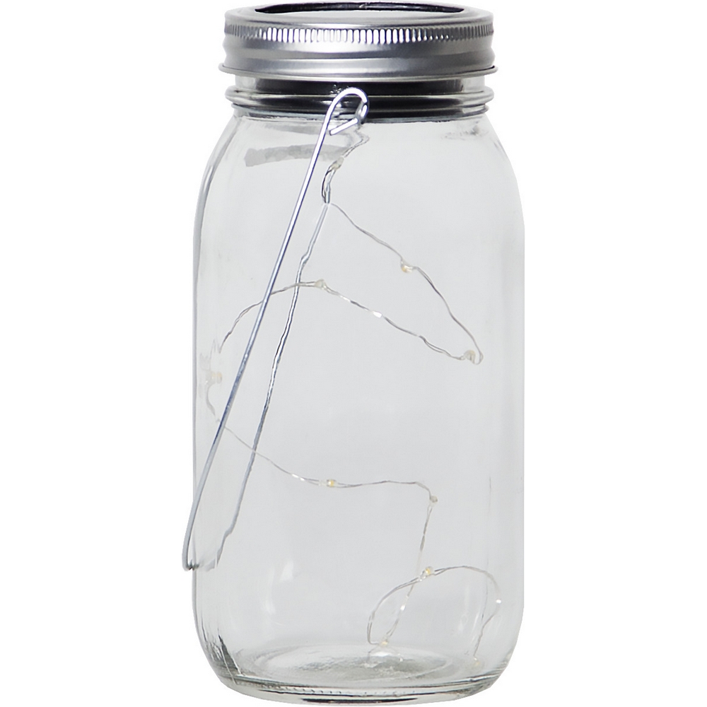 Solcellslykta Star Trading Jamjar Glasburk med Inbyggd Sensor