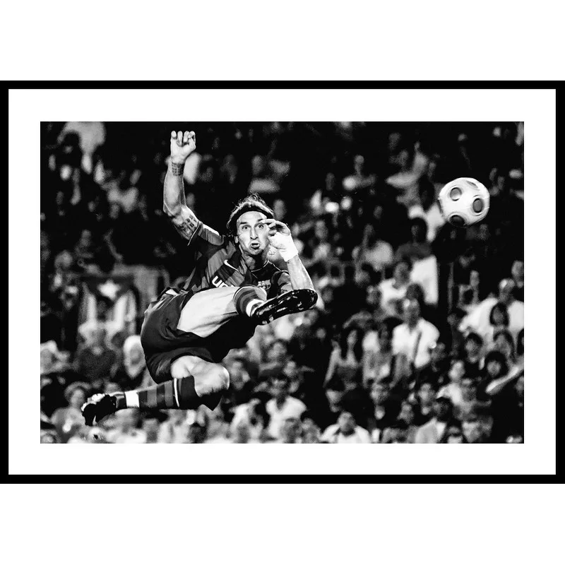 Poster Gallerix Zlatan Ibrahimovic FC barcelona 2009 B&W
