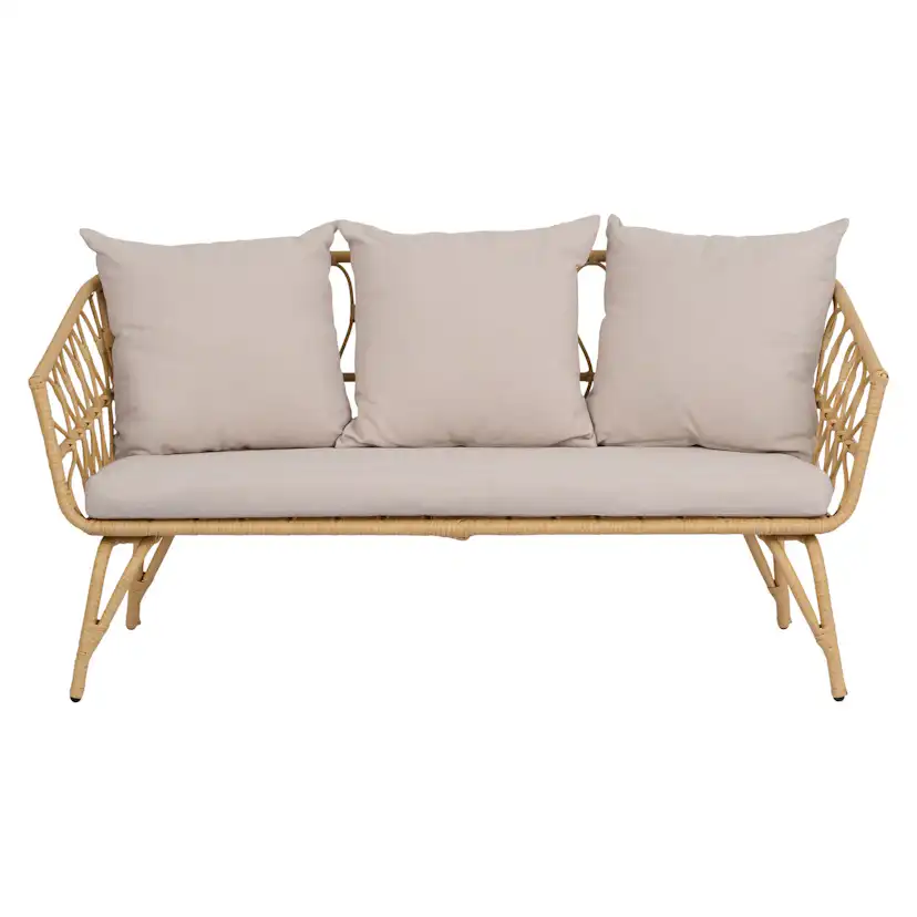 Loungeset ENVY DESIGN Magrethe Utemöbler med Dynor i Rotting