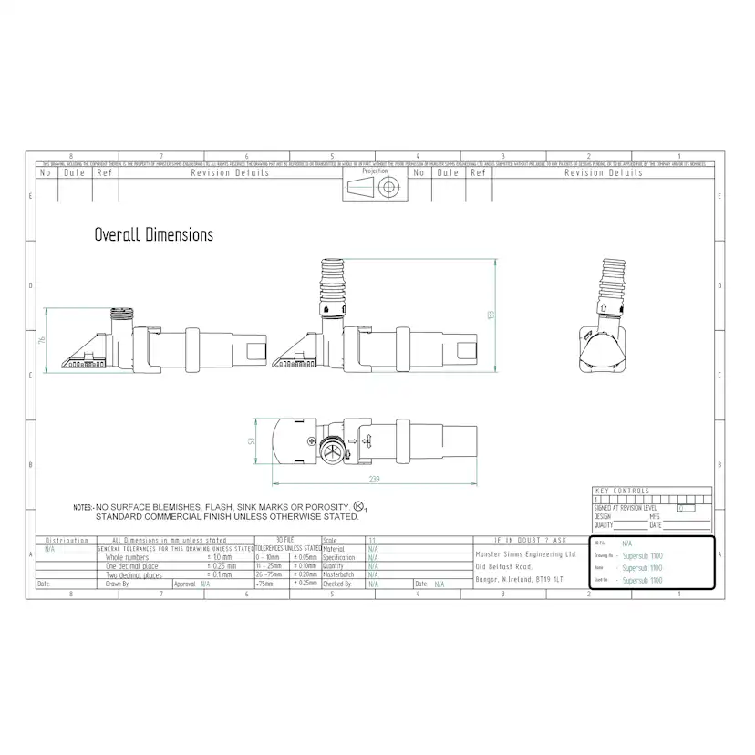 Länspump Whale Supersub 1100 med Nivåvakt och Backventil