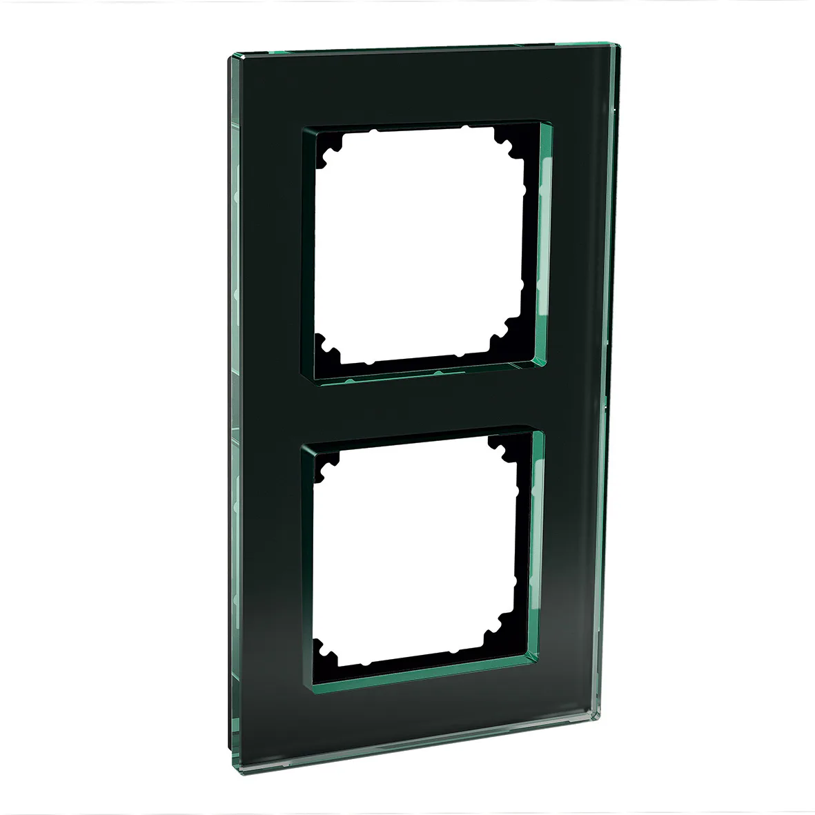 RAM 2-FACK GLAS SOLID SVART 2-fack