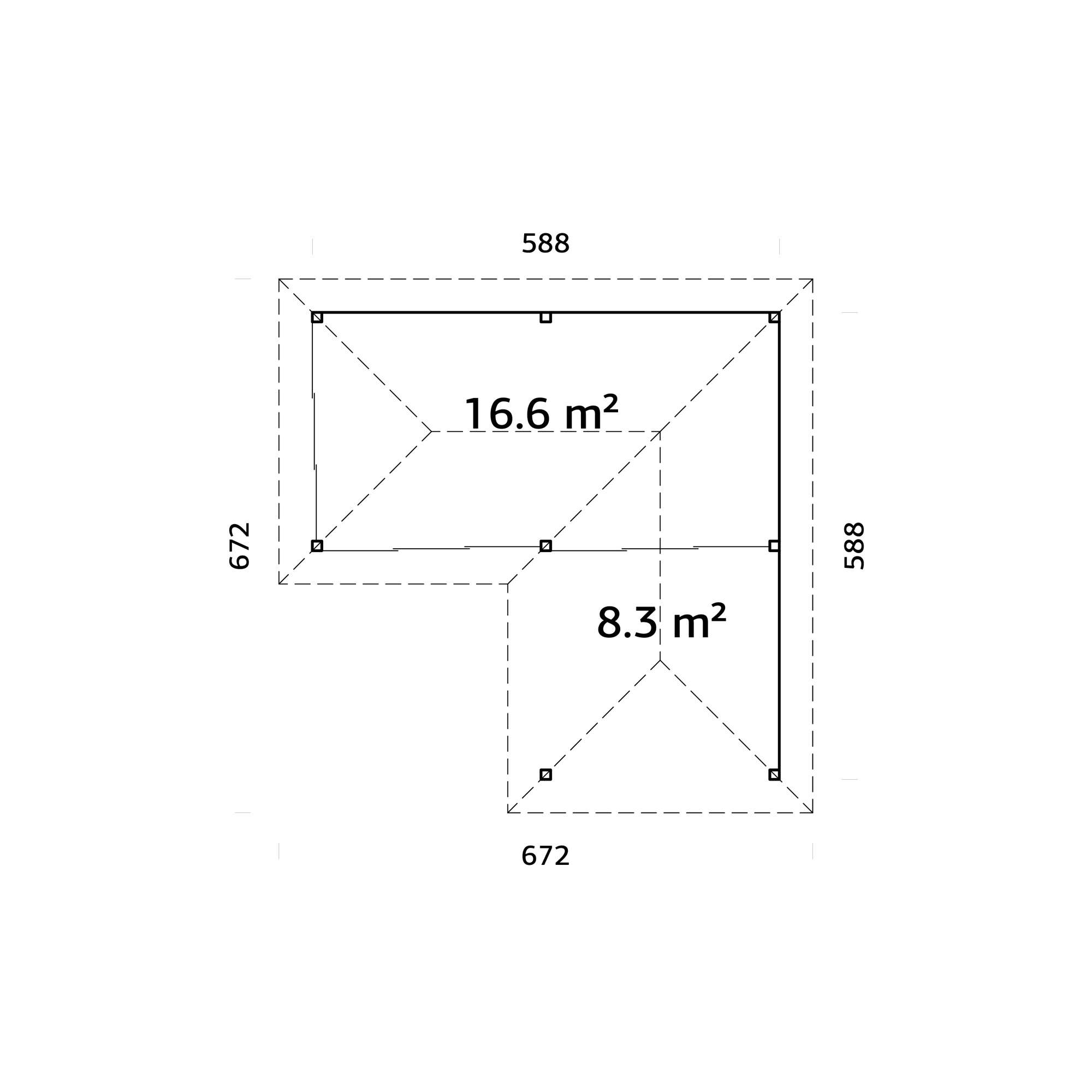 Uterum Palmako Bianca 24,9 m2 Set 214 Slide