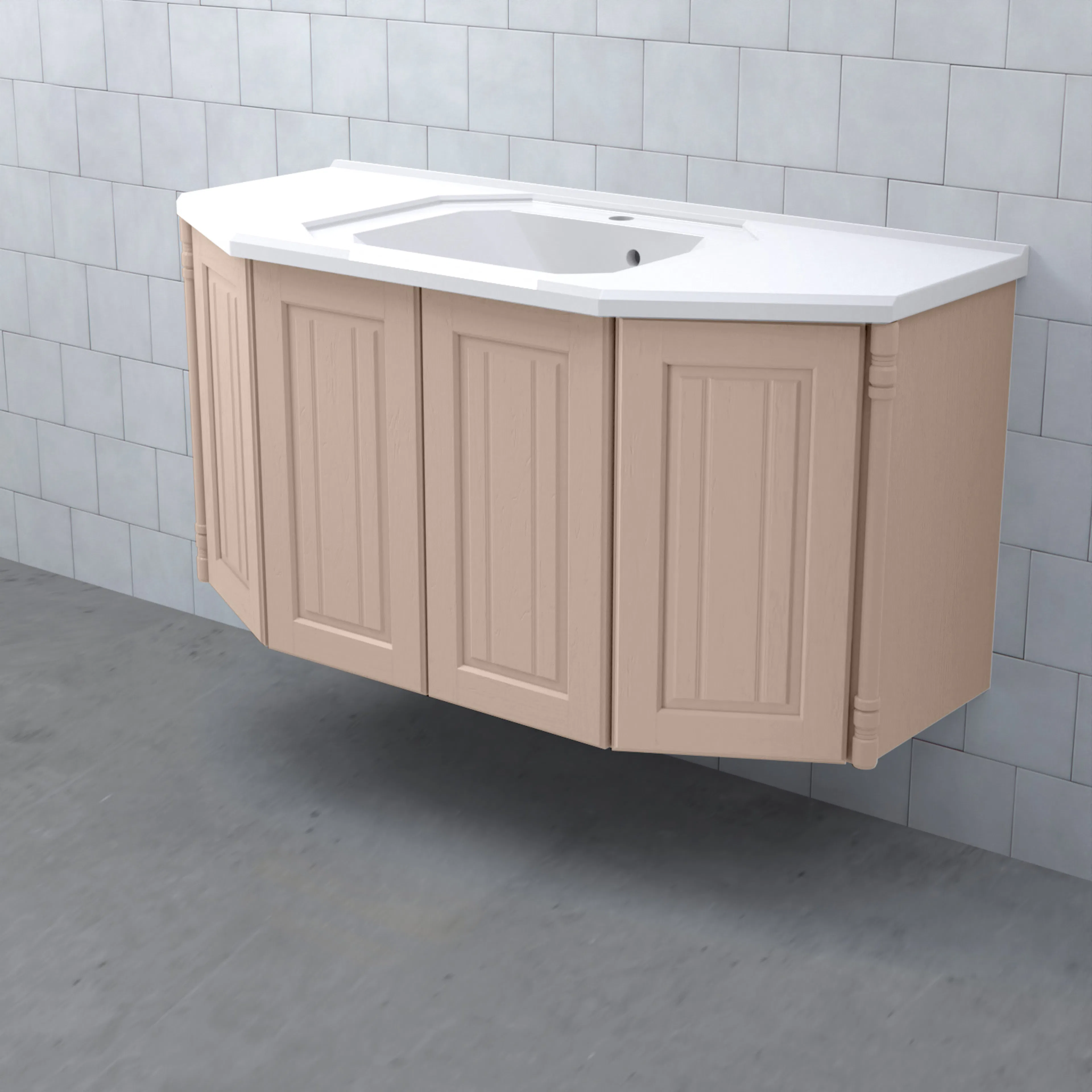 VALHALL Kommod 120 Luckor Gammalrosa Gammalrosa