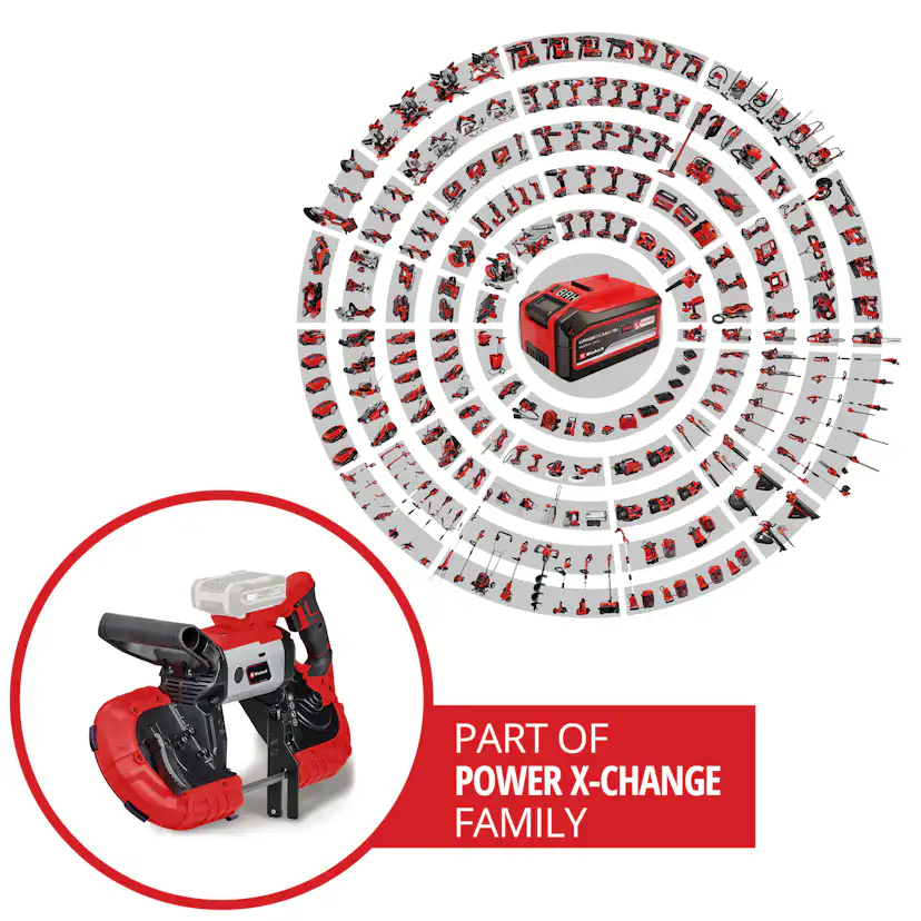 Bandsåg Einhell TE-MB 18/127 Li-Solo Sladdlös utan Batteri