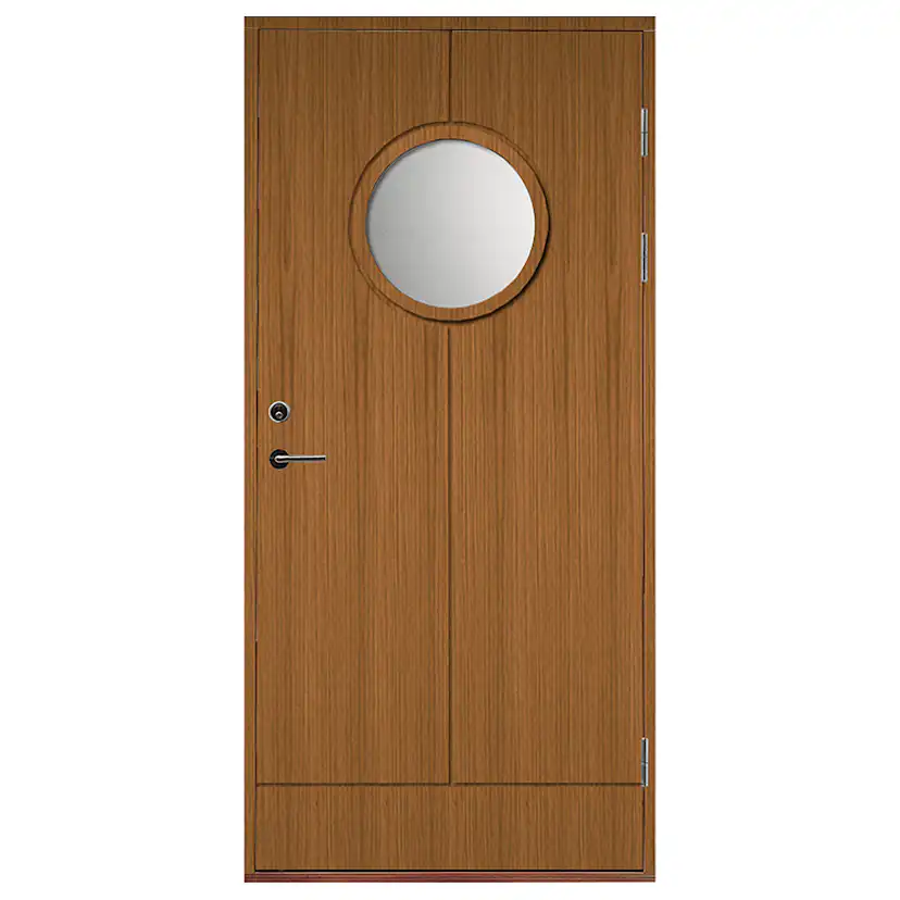 Ytterdörr SnickarPer 506G Teak Klarglas