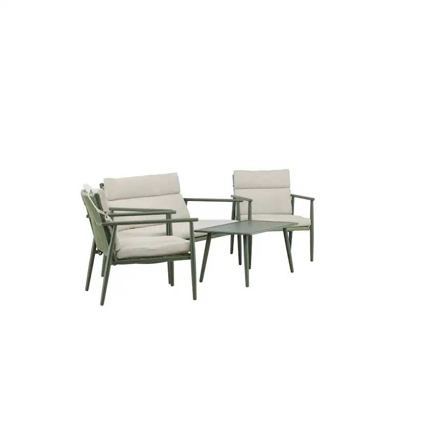Mazzaro Sofa Set - Green / Beige Grön