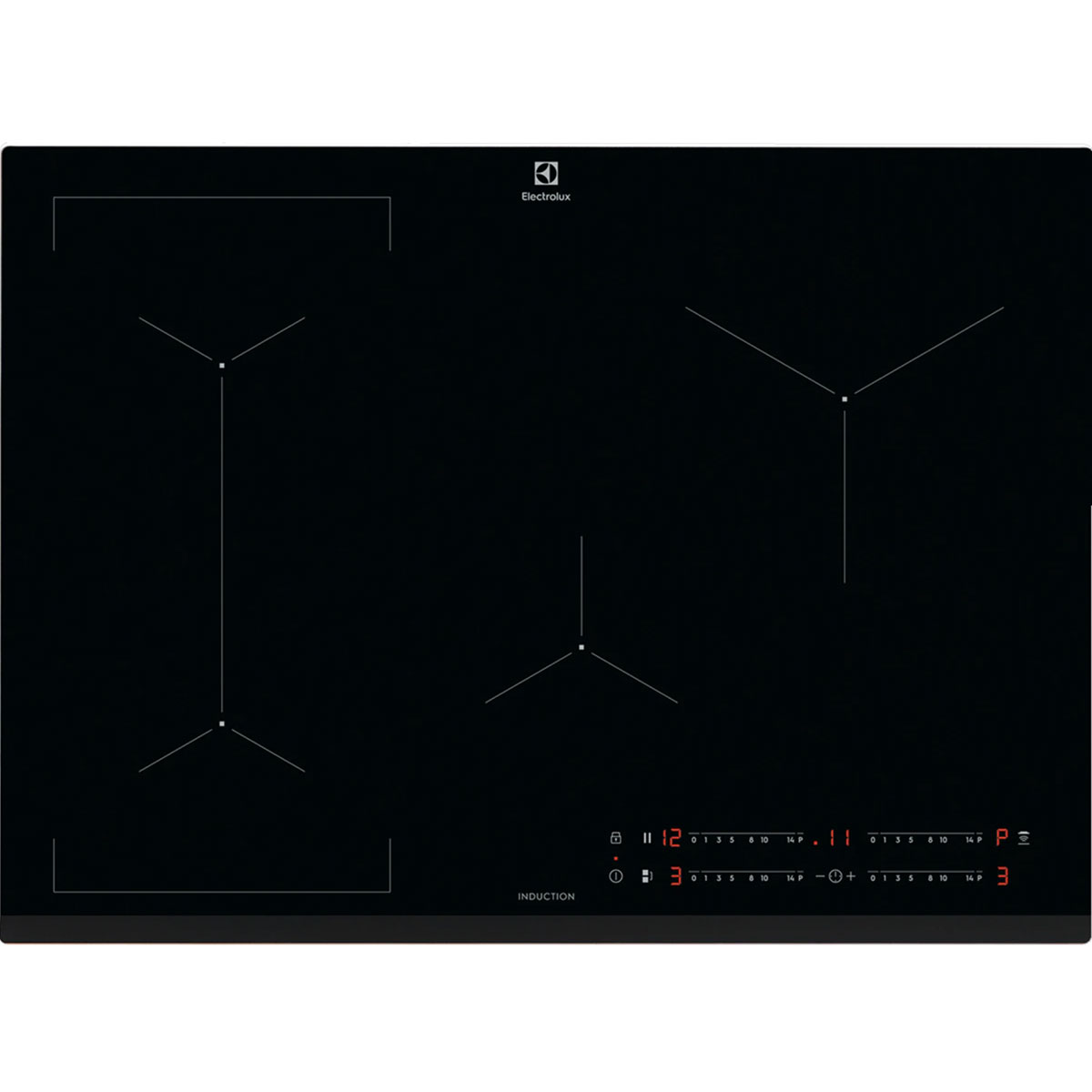 Induktionshäll Electrolux FlexiBridge HOB750MF Svart med Smarta Funktioner