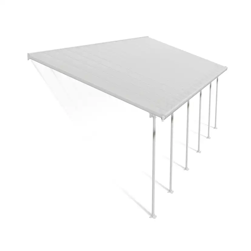 Terrasstak Feria 4 x 10,31 m, vit Palram - Canopia Vit