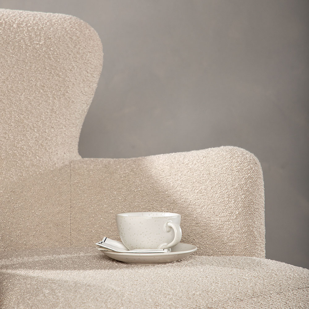 Fåtölj Venture Home Lincoln Boucletyg Beige