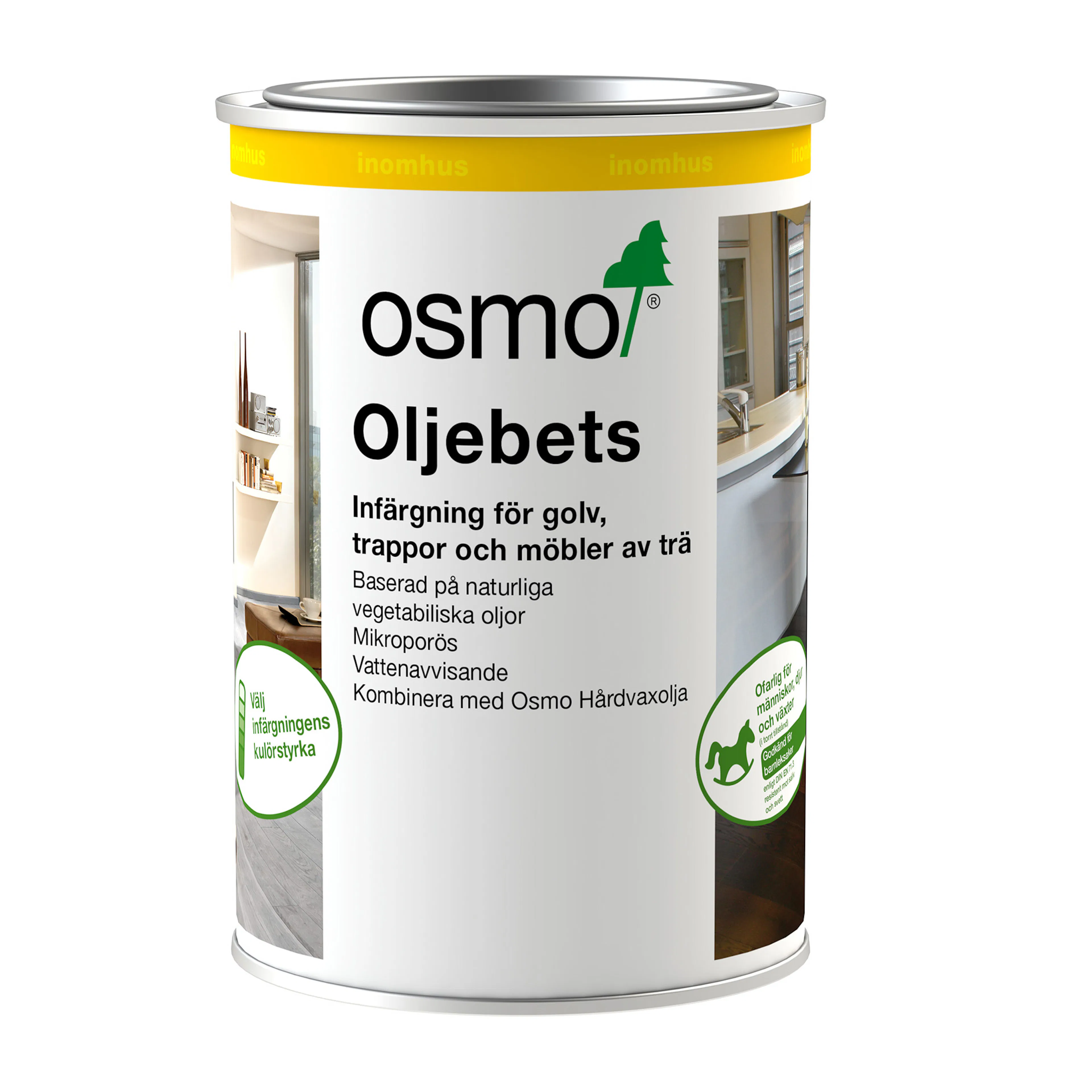 Oljebets Osmo Svart 1,0 liter