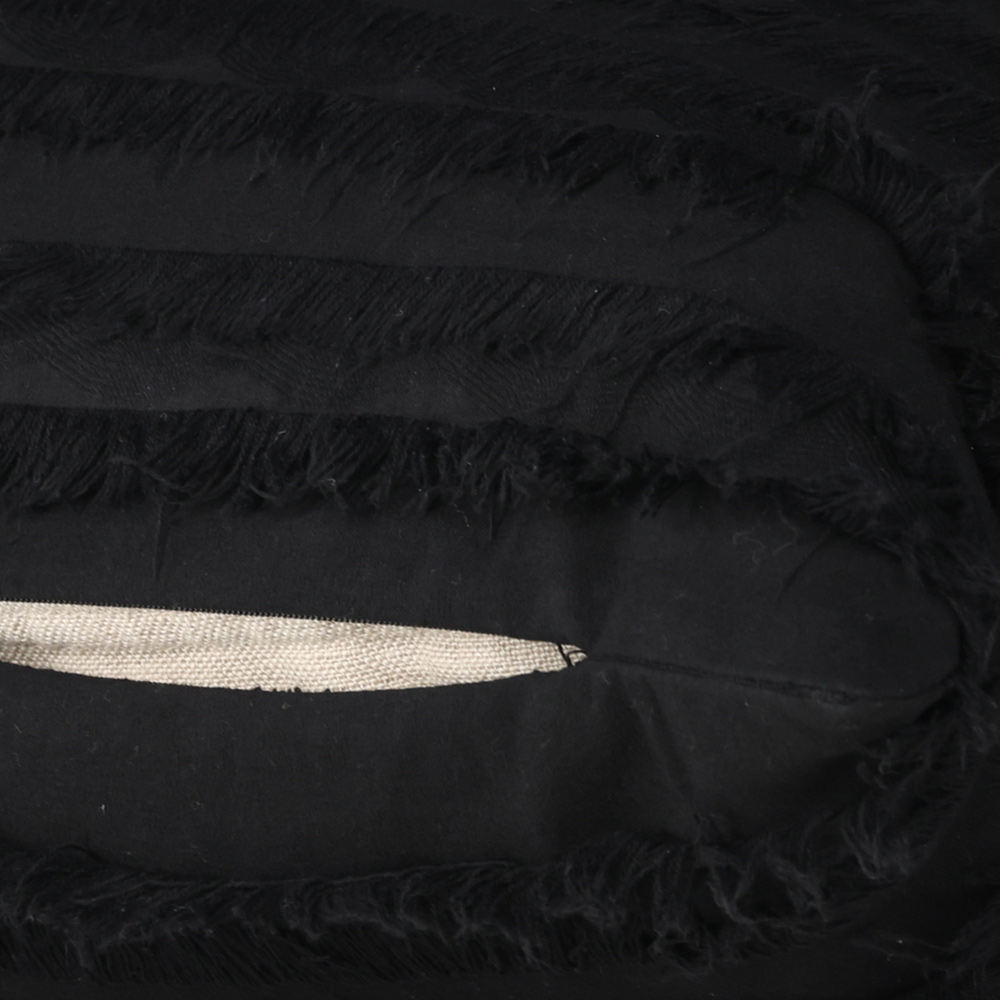 Edith Cushion Cover Cotton - Black Svart