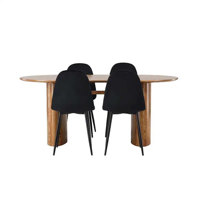 Matgrupp Venture Home Isolde med 4 Polar Stolar