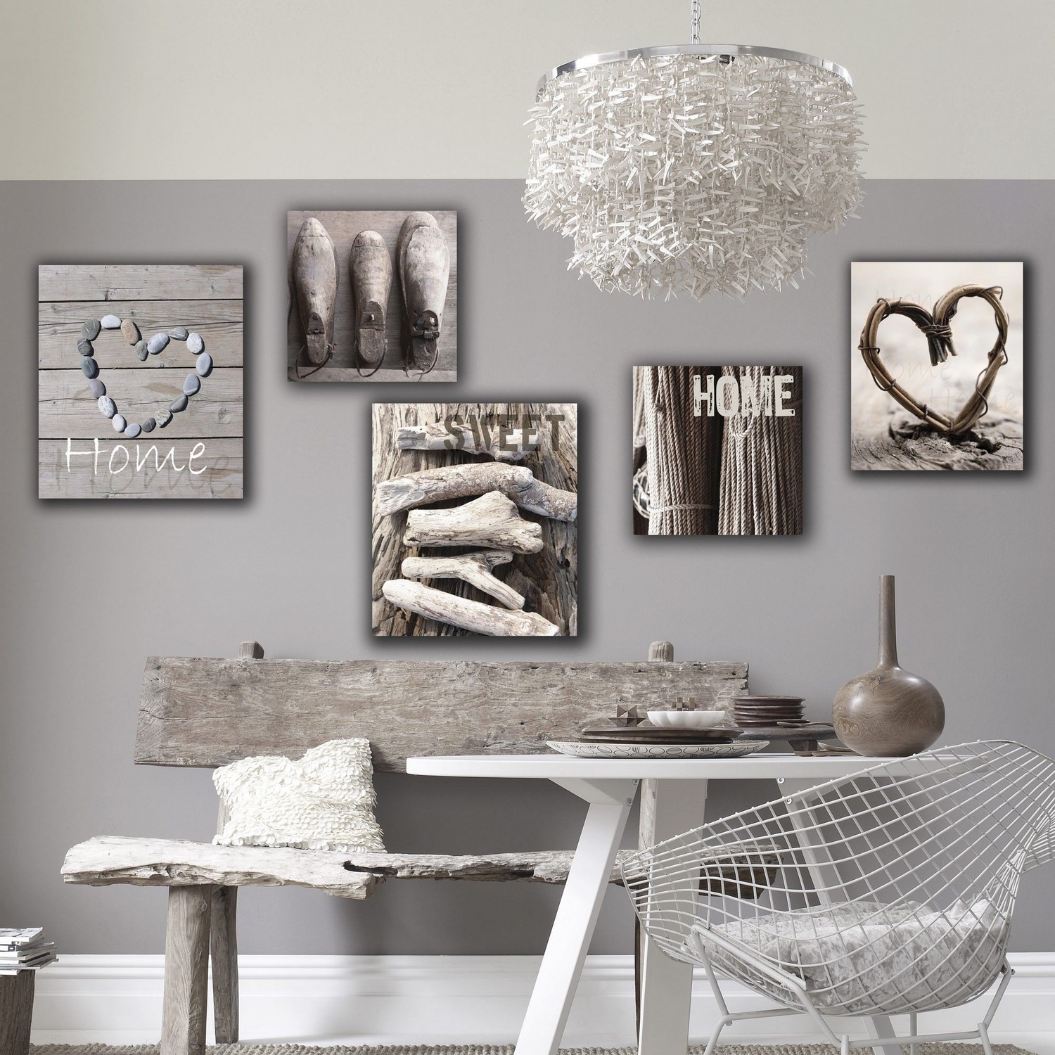 Tavla Art for the Home Home Sweet Home 5 Delar