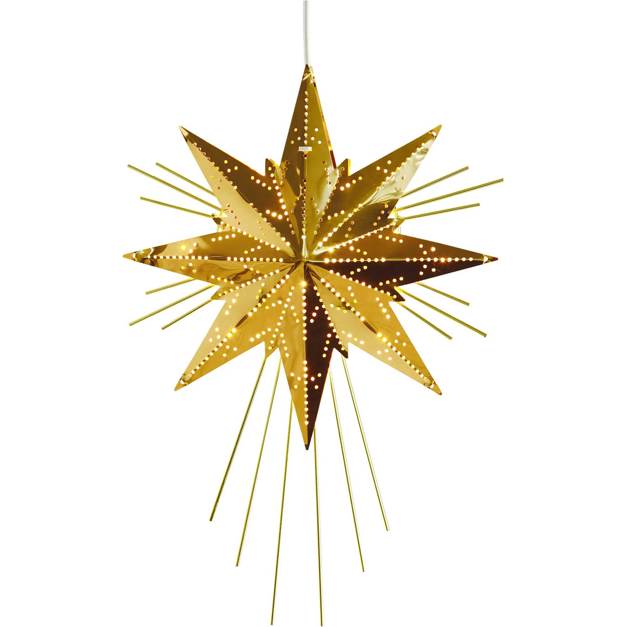 Adventsstjärna Star Trading Mini Luxe Metall Mässing