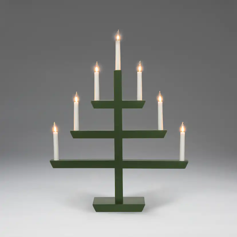Adventsljusstake Gnosjö Konstsmide 2573 Träljusstake 7 Ljus