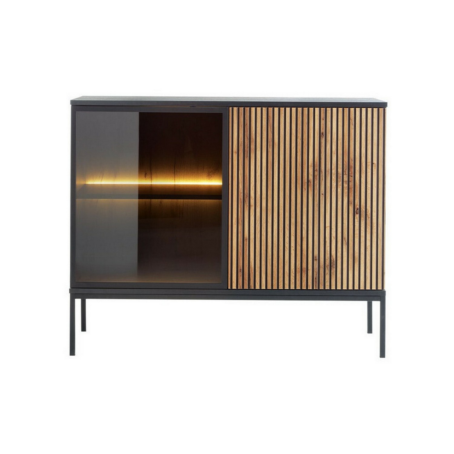 Vitrinskåp Scandinavian Choice Klinkerville med Belysning 104x83x39 cm