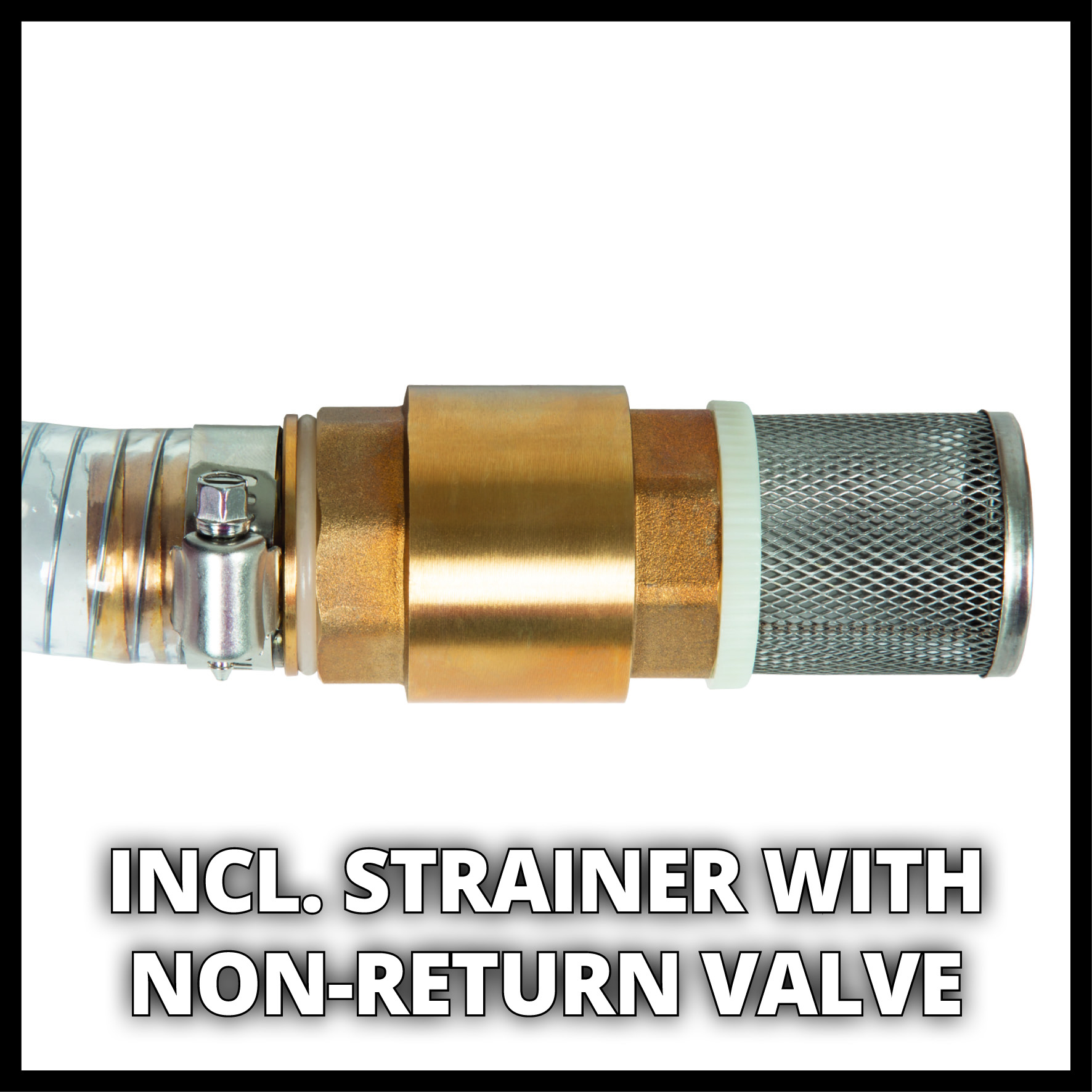 Sugslang med mässingkoppling Einhell 7m/1