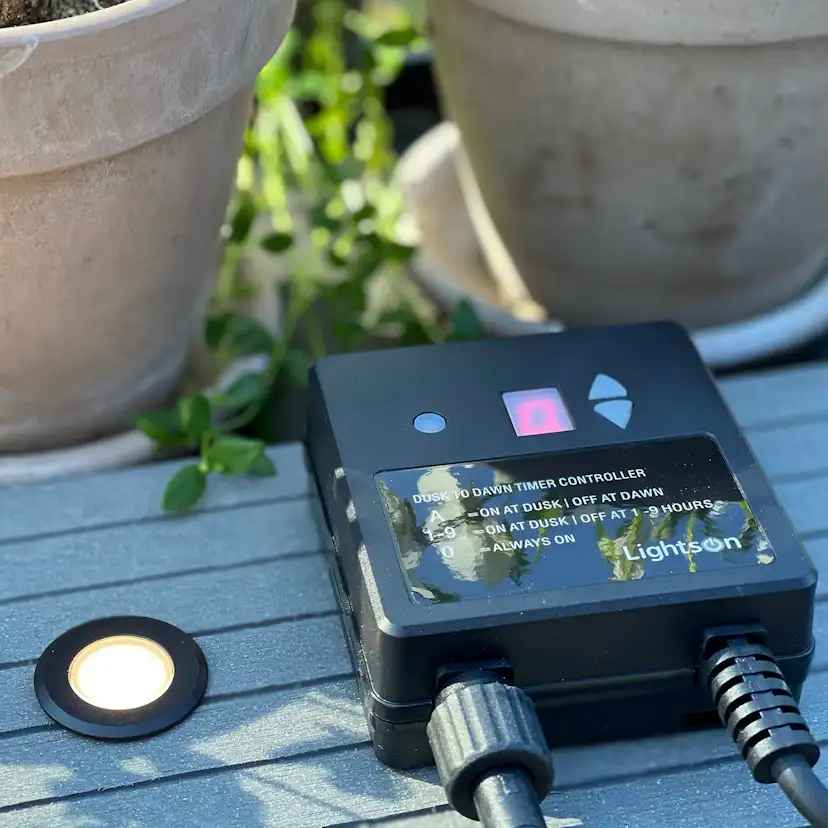 Ljussensor LightsOn Svart, Svart