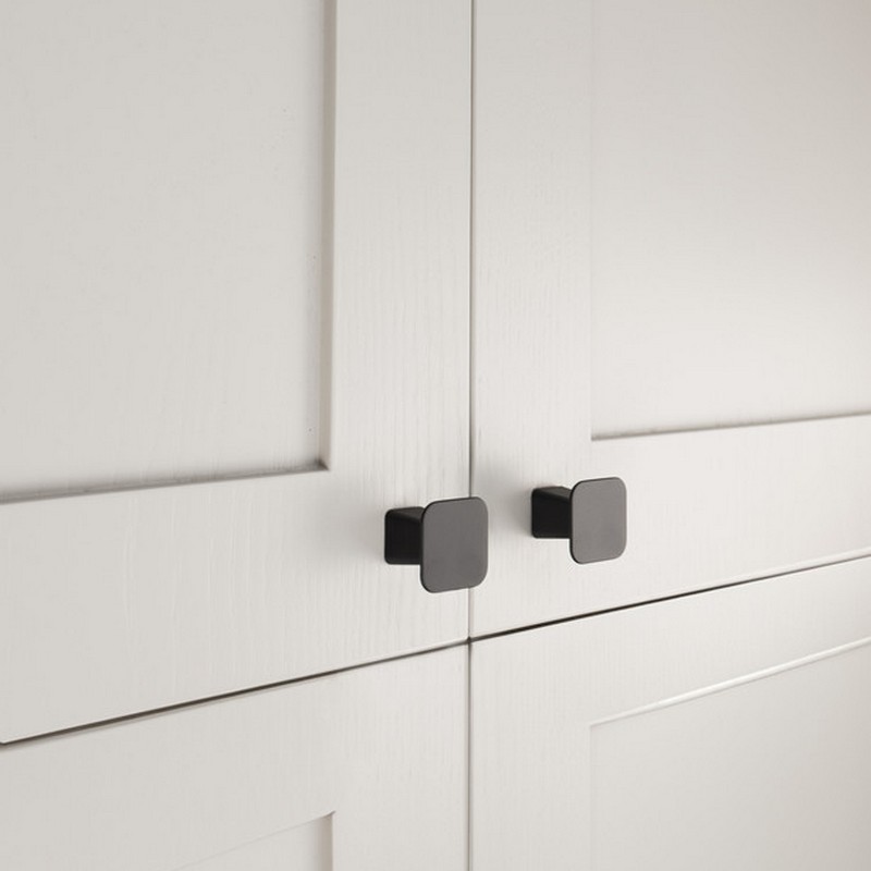 Knopp Prism mattsvart 32x32mm Mattsvart