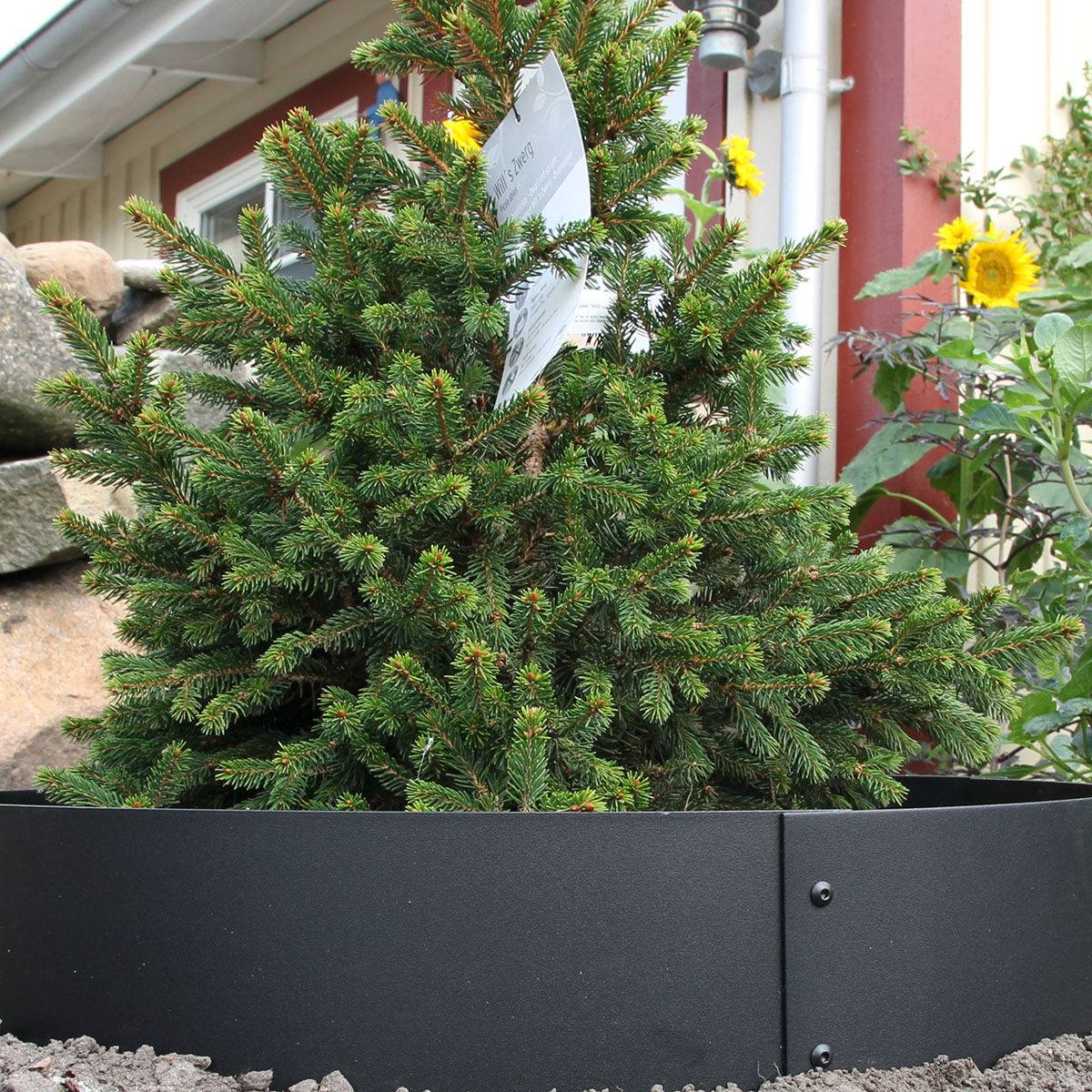 Planteringskant Flexigarden Svart Övergång 120-180 mm 500 mm