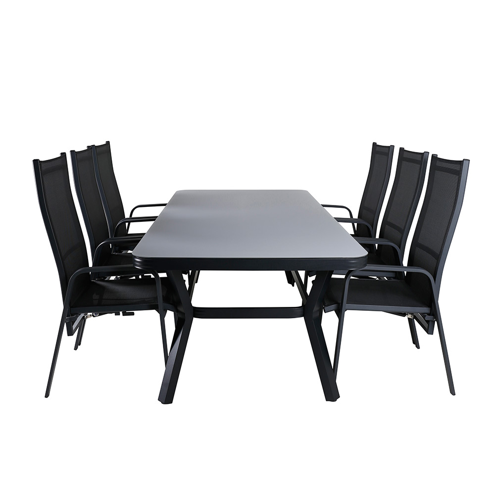 Matgrupp Venture Home Vyn med 6 Curz Matstolar