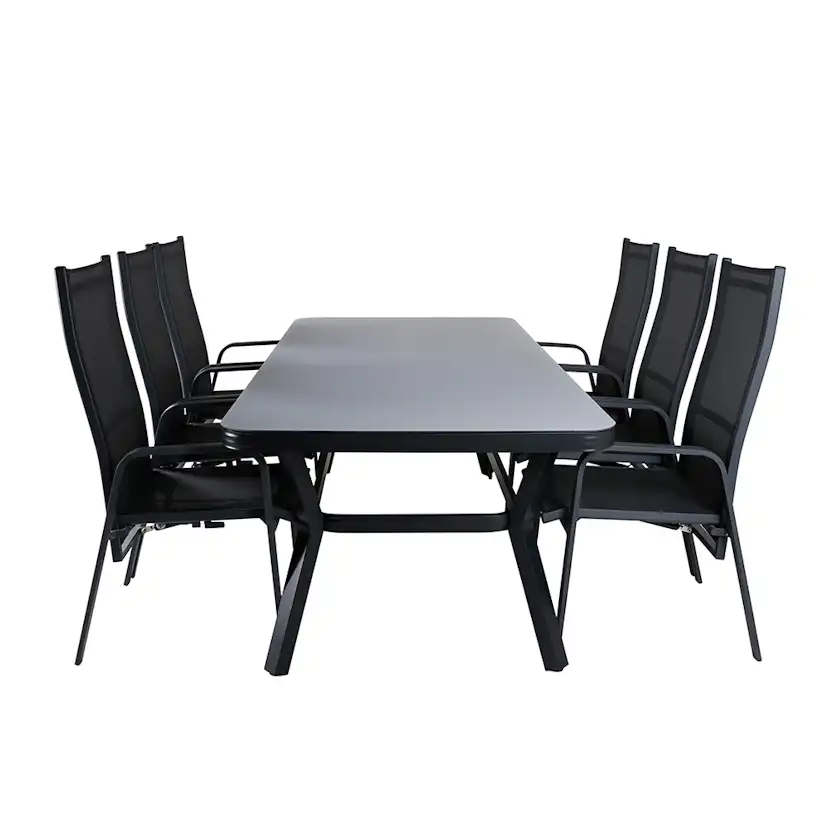 Matgrupp Venture Home Vyn med 6 Curz Matstolar