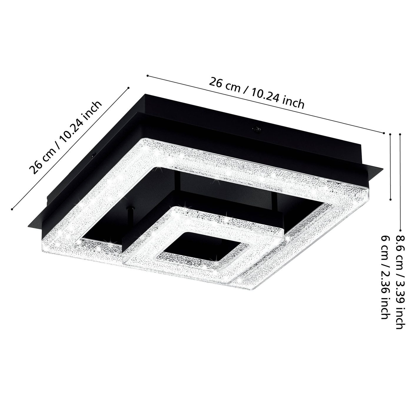Taklampa Eglo Fradelo 1 240x240 mm