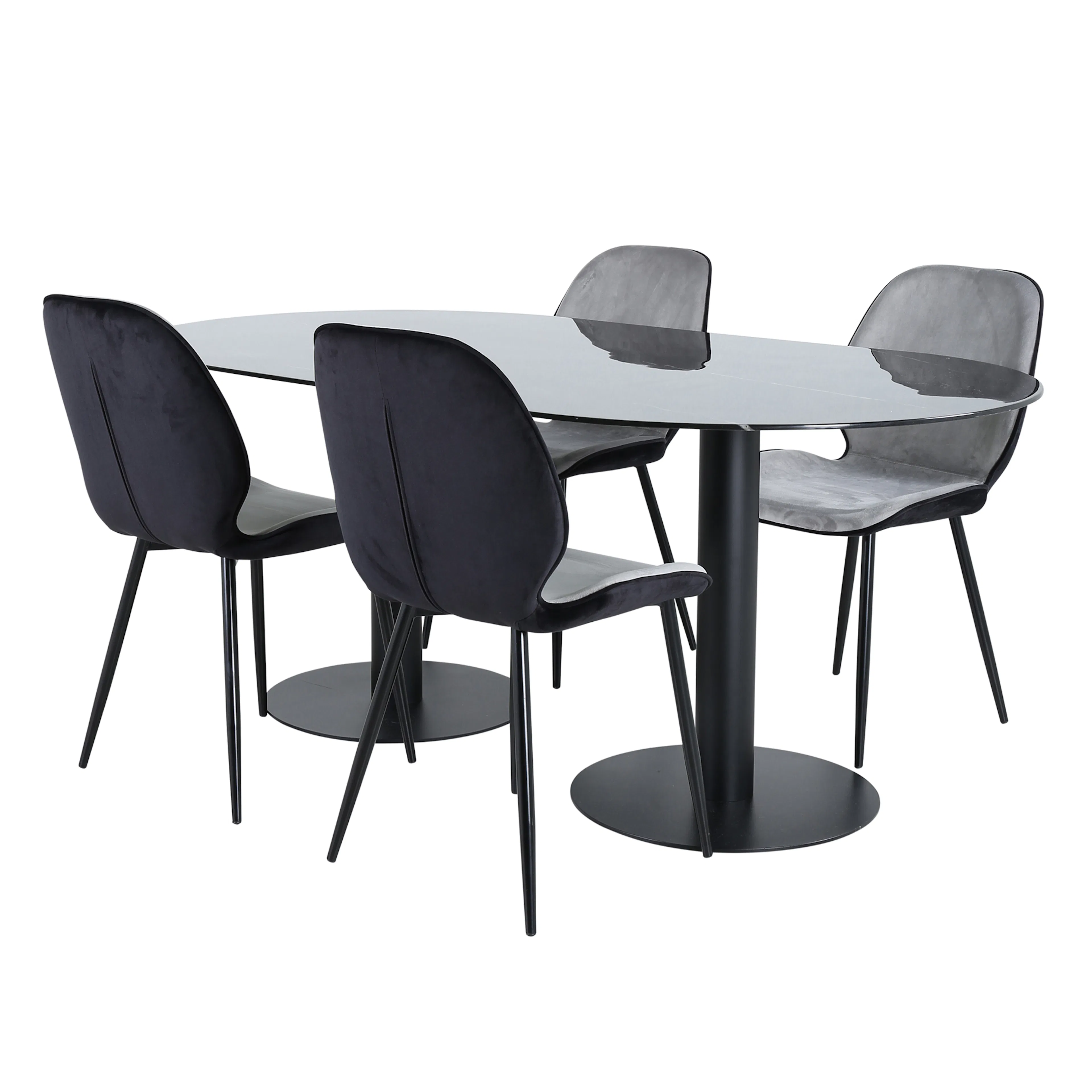 Matgrupp Venture Home Oslo med 4 Elisa Stolar