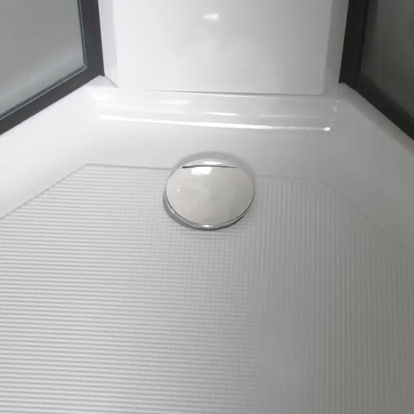 Duschkabin Bathlife Betrakta 80x80 Svart/Vit