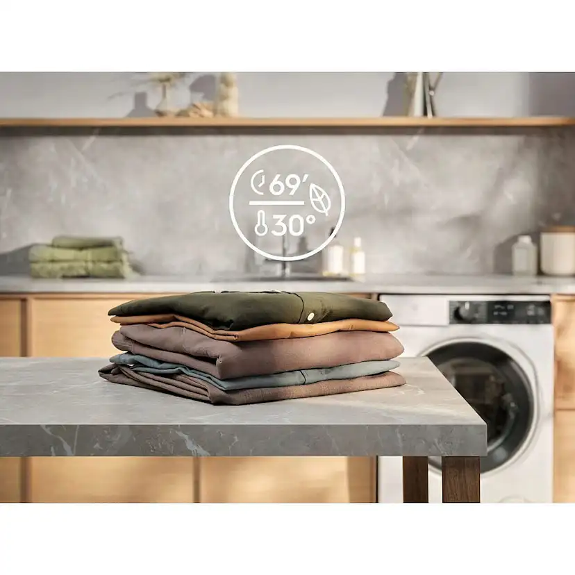 Frontmatad Tvättmaskin Electrolux SteamCare EFI743RX4R med QuickCare och SensiCare+