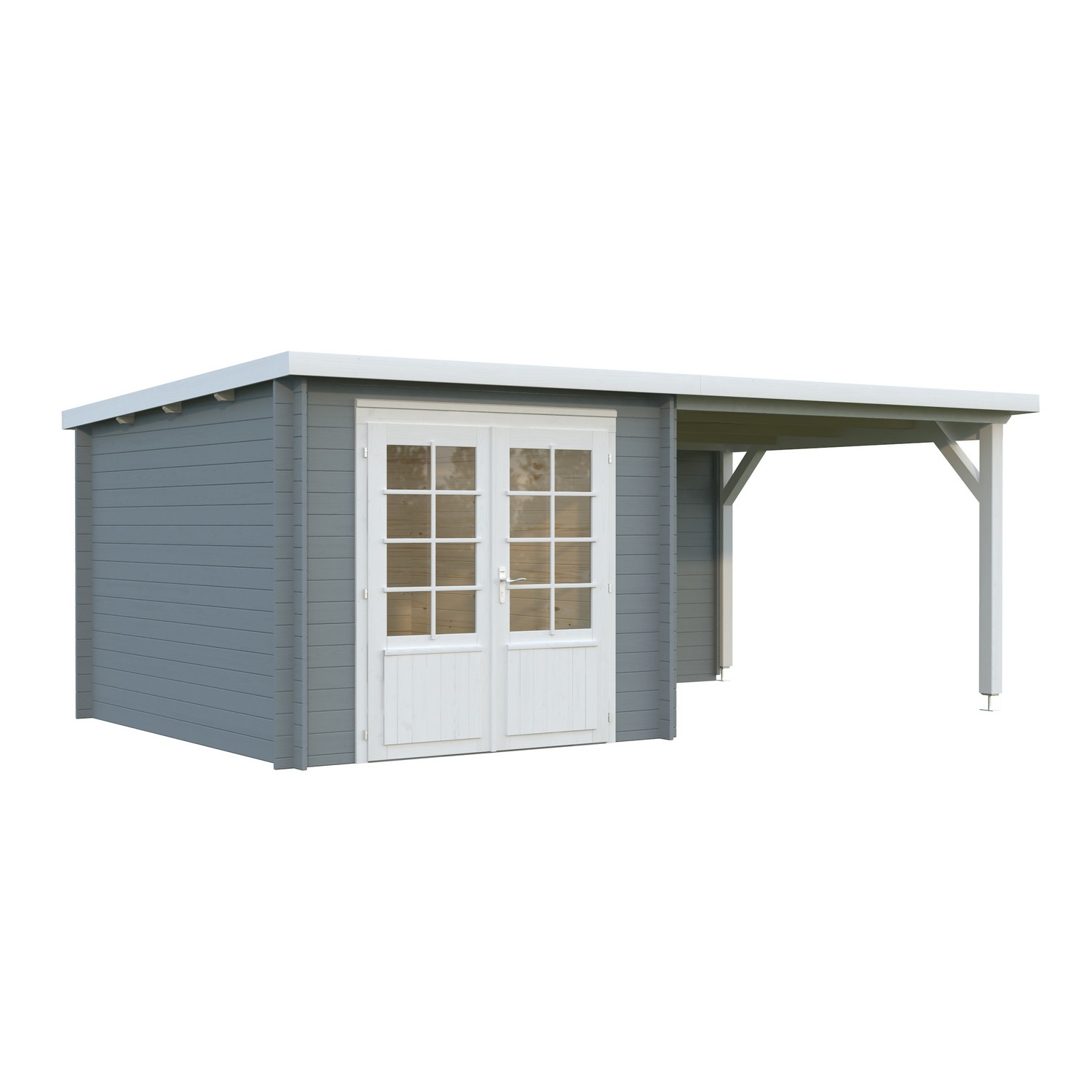 Ella 6,9+8,2 m2 PNT7042W2 Ljusgrå/Vit