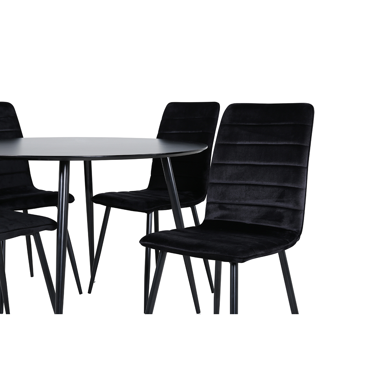 Matgrupp Venture Home Silvia med 4 Walerina Stolar Sammet