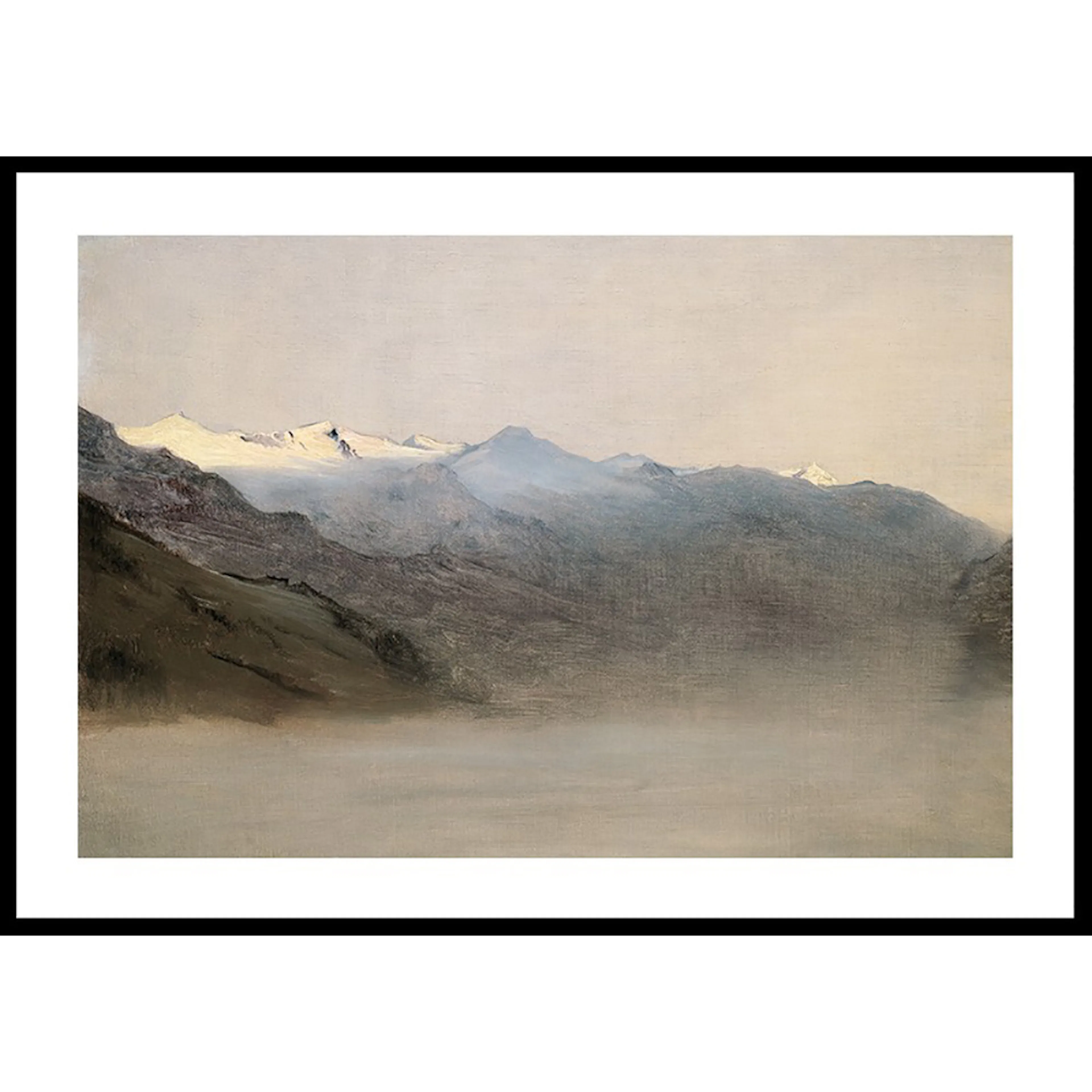 Poster Gallerix Das Gasteinertal Im Nebel By Anton Romako