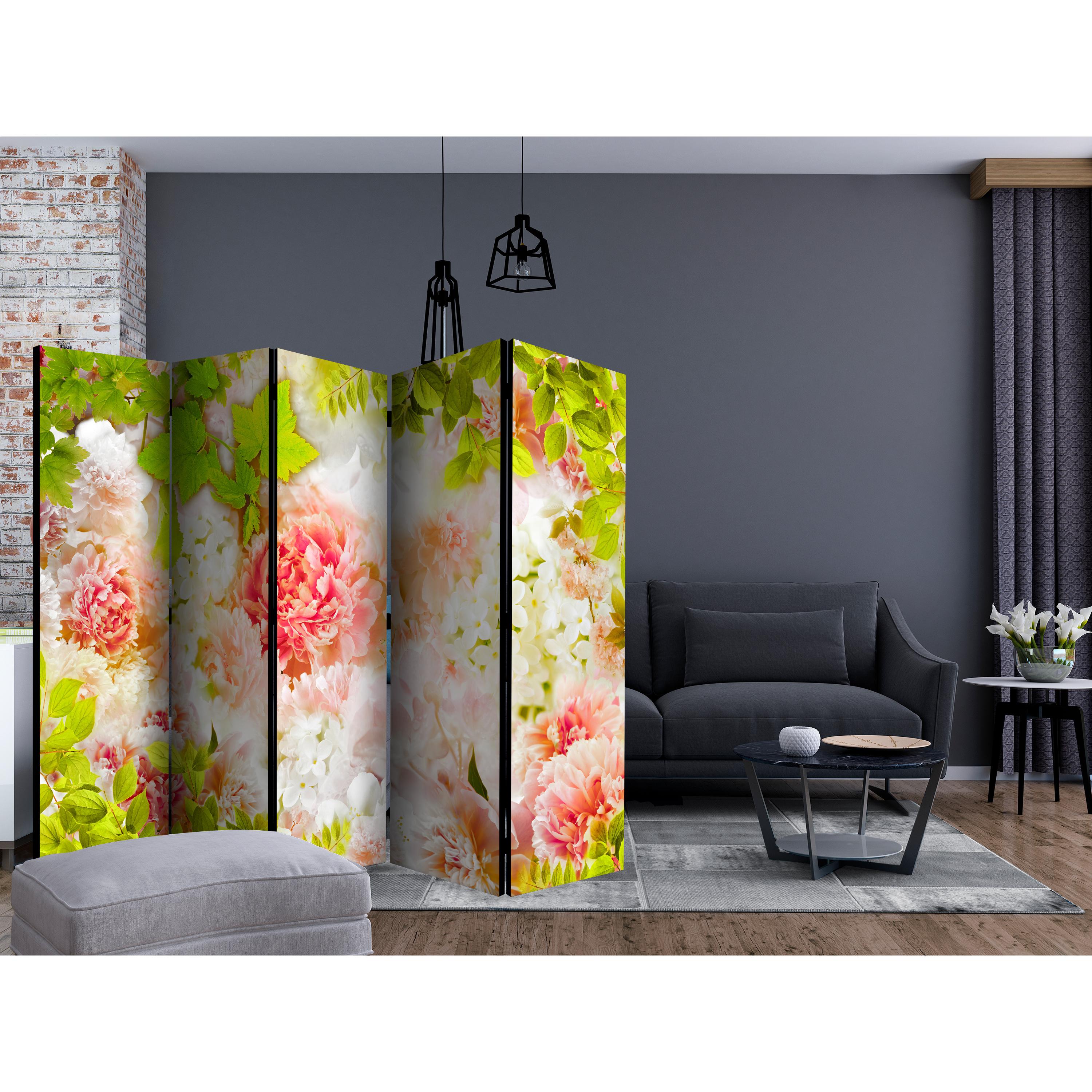 Rumsavdelare Arkiio Bright Peonies II 225x172 cm