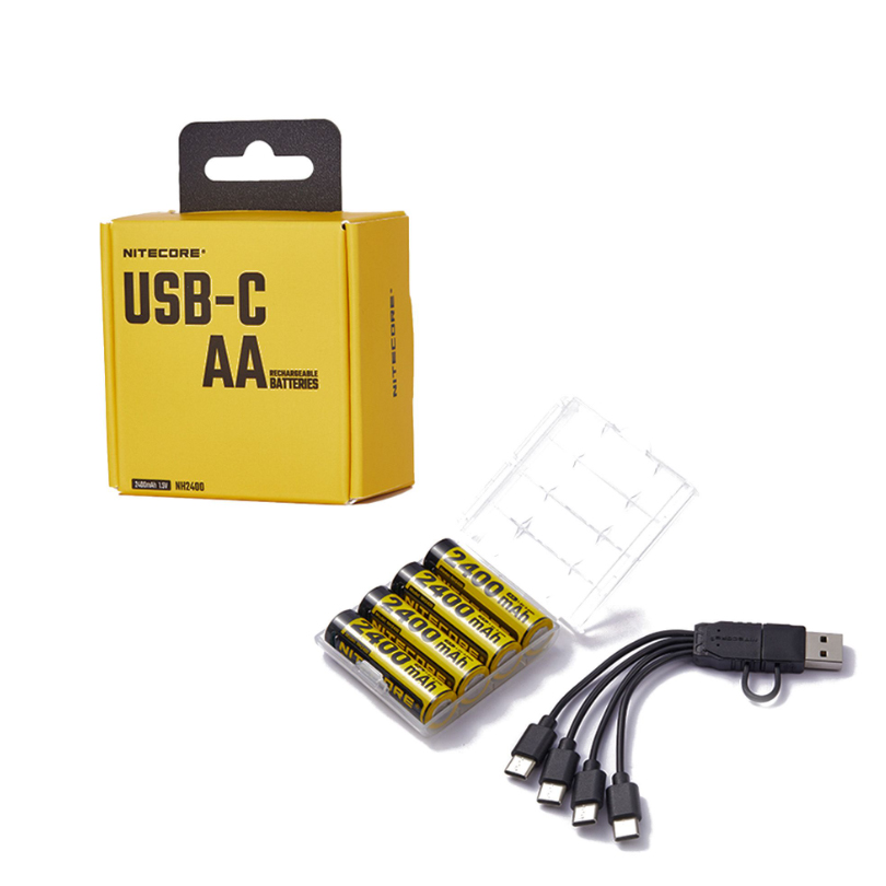 Batteri Nitecore NH2400 1,5V Li-ion Uppladdningsbart 4-Pack