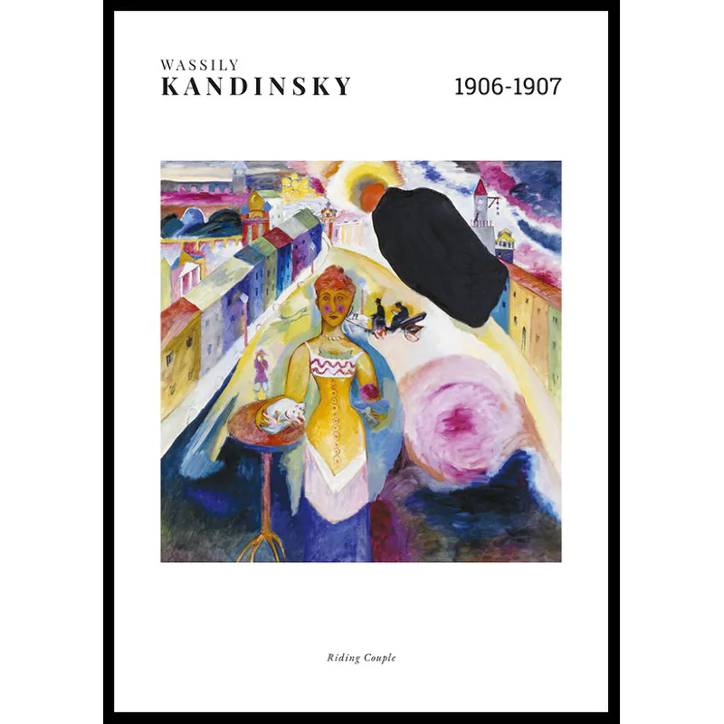 Riding Couple By Wassily Kandinsky 70x100 70x100 cm