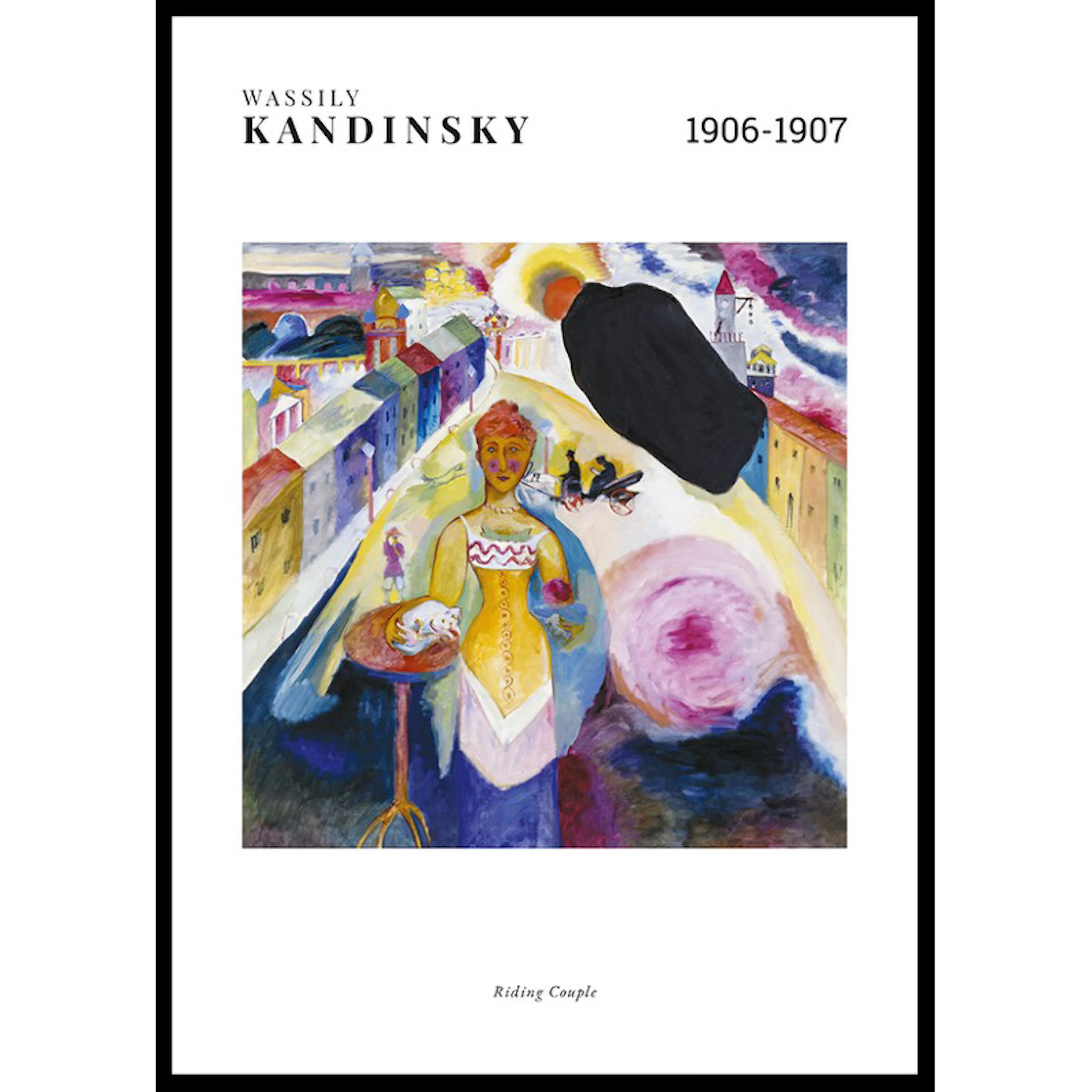 Riding Couple By Wassily Kandinsky 70x100 70x100 cm