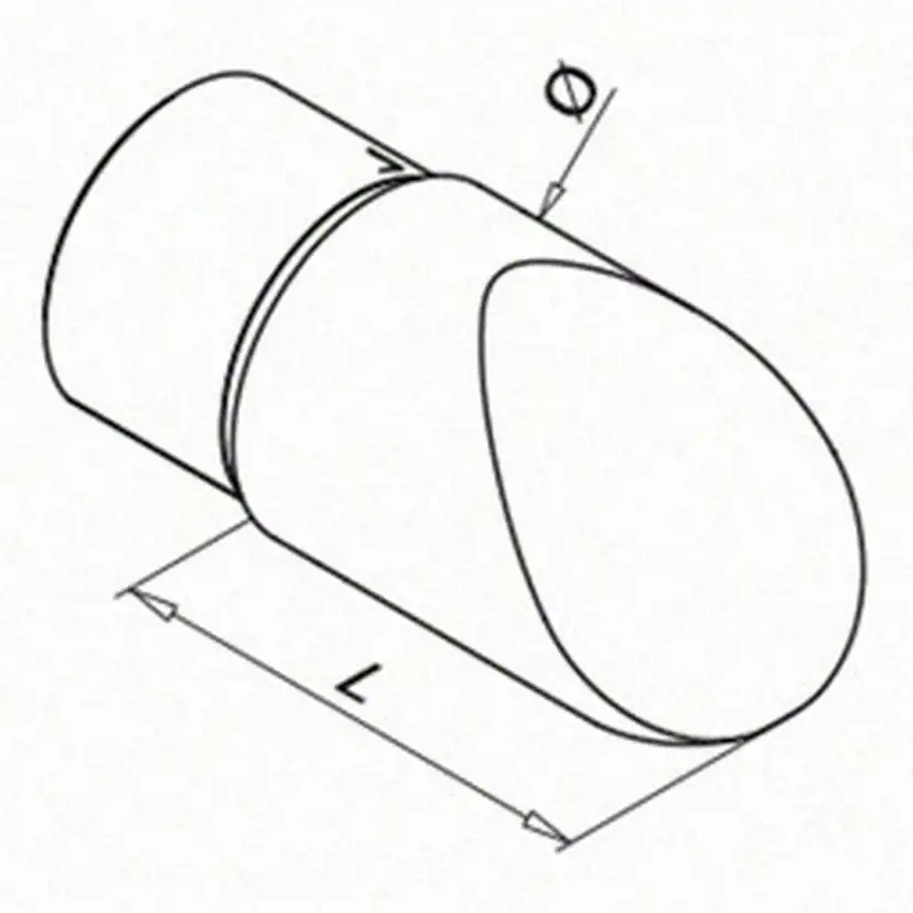 Ändavslut Herrljunga Ledstångsfabrik Överliggare med Notspår Utomhus 6738