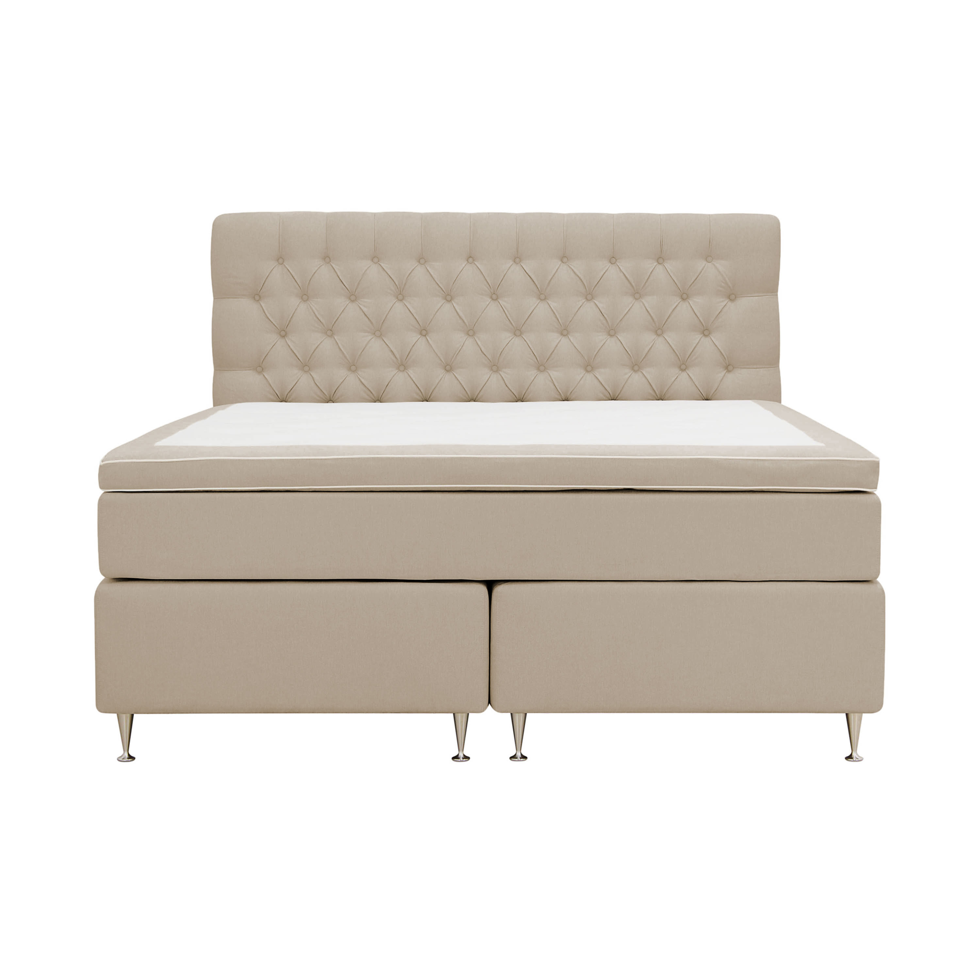 Hilton Lyx Komplett Sängpaket 160x200 cm Kontinentalsäng med Beige