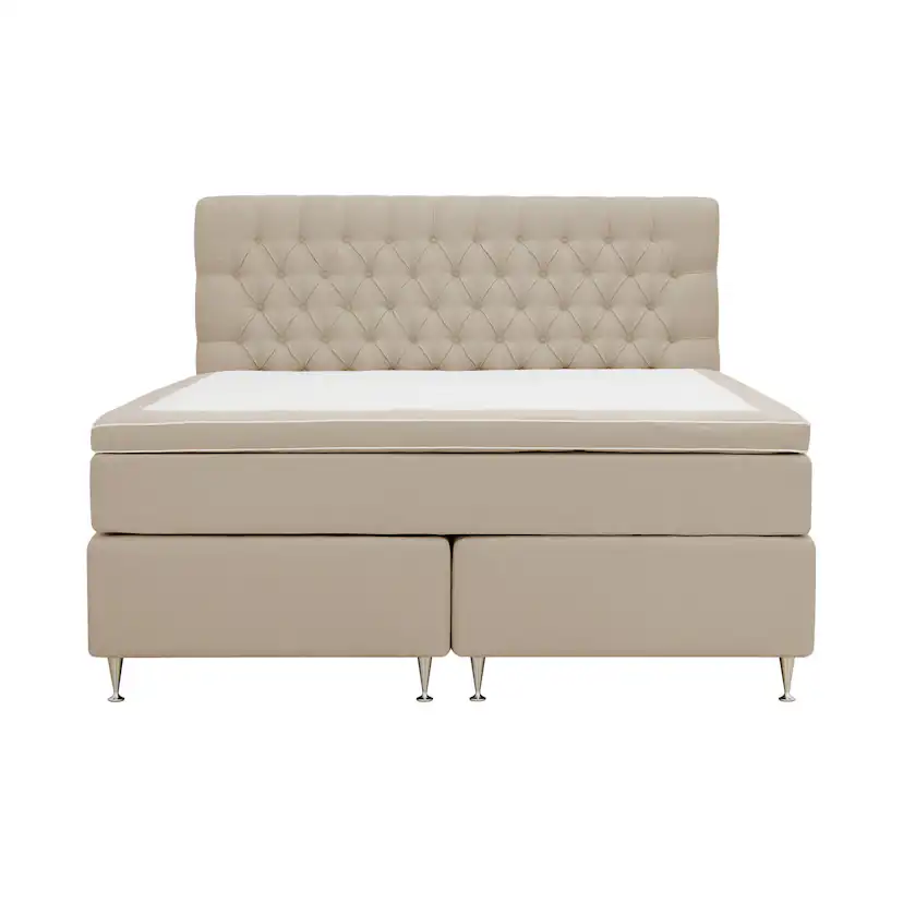Kontinentalsäng Berg & Strand Hilton Lyx Komplett Sängpaket 160x200 cm med Knappad Sänggavel