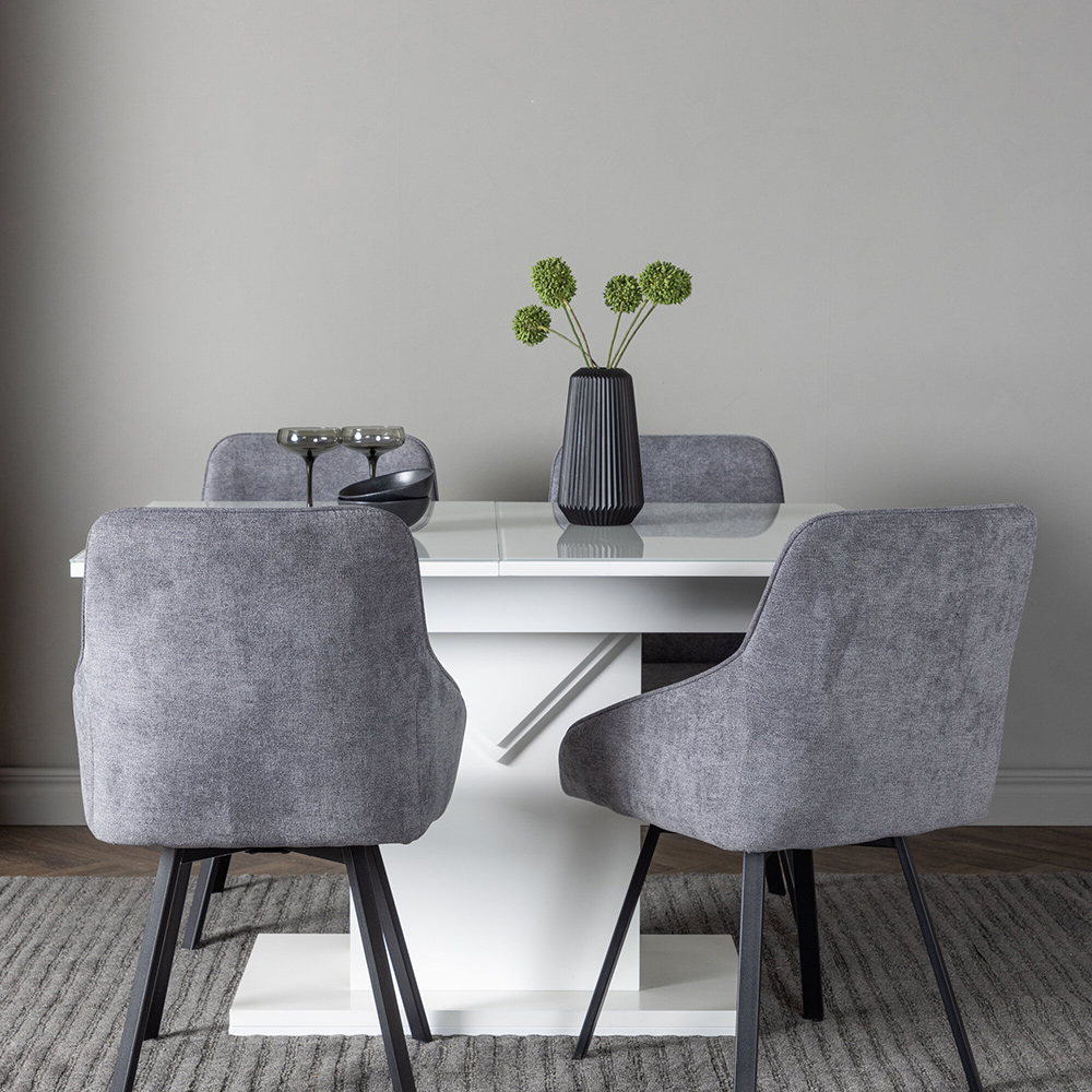 Matgrupp Venture Home Pluto med 4 Rosie Stolar