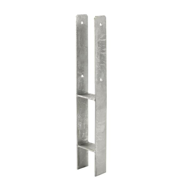 H stolparfot 60 cm - 9x9 cm stolper - för nedgjutning