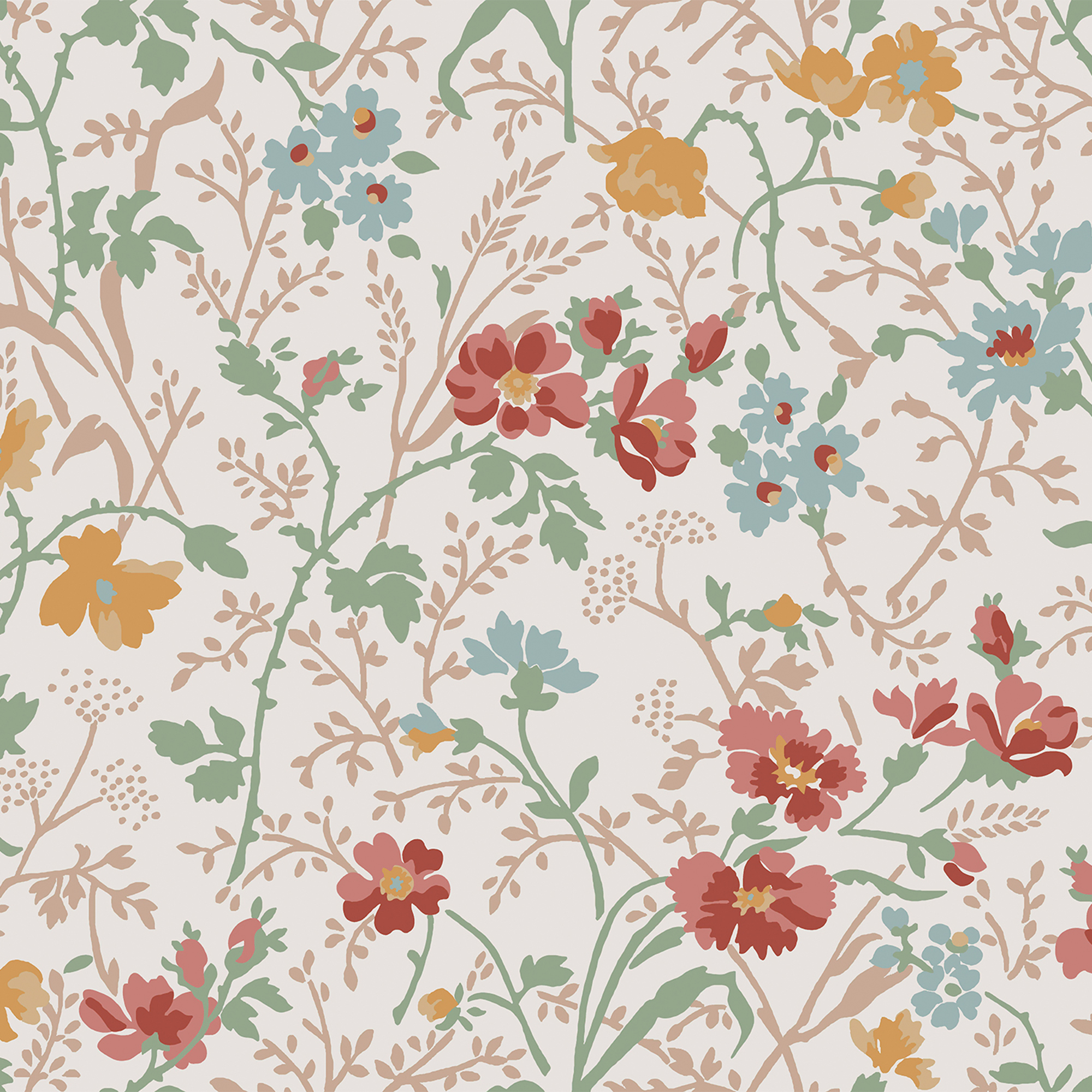 Tapet Laura Ashley Shropshire Posy Antique Rosa 121082