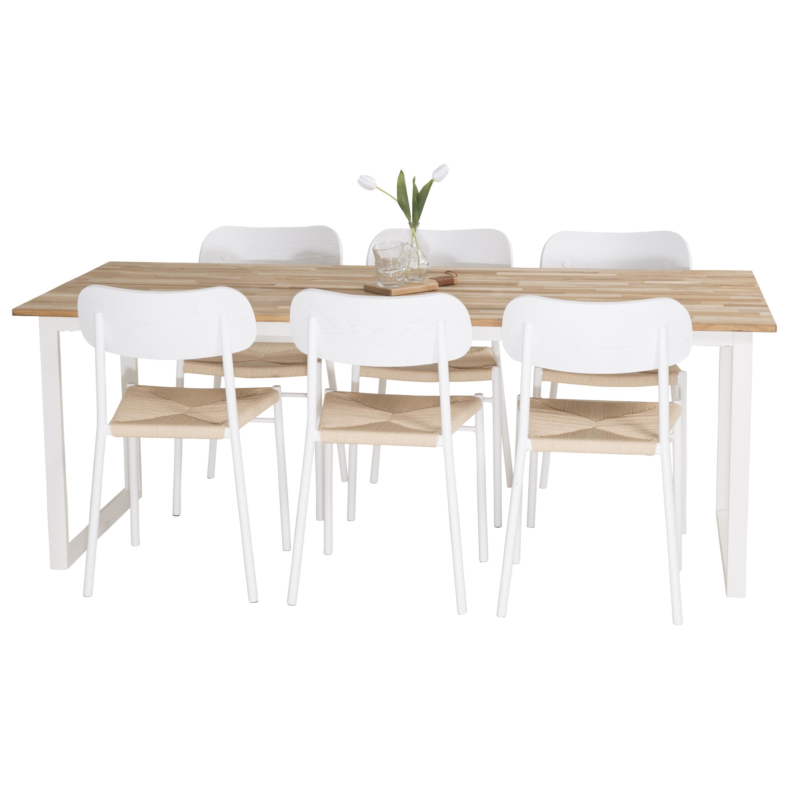 Matgrupp Venture Home Cornelia med 6 Peggy Stolar